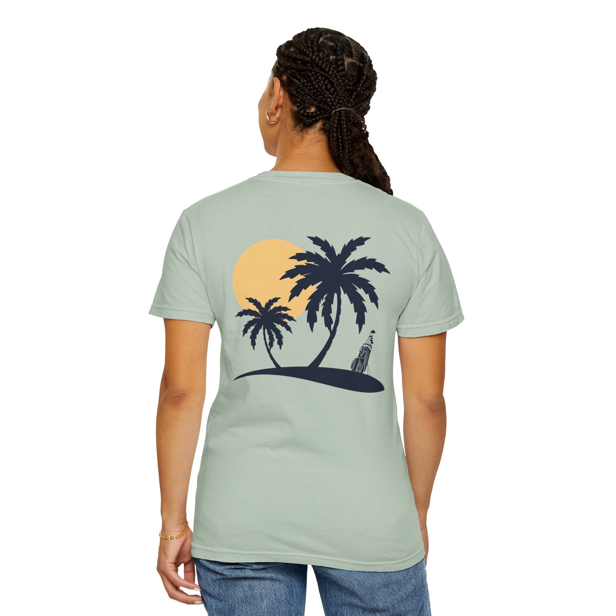 Sunset Palm Trees & Golf T-Shirt