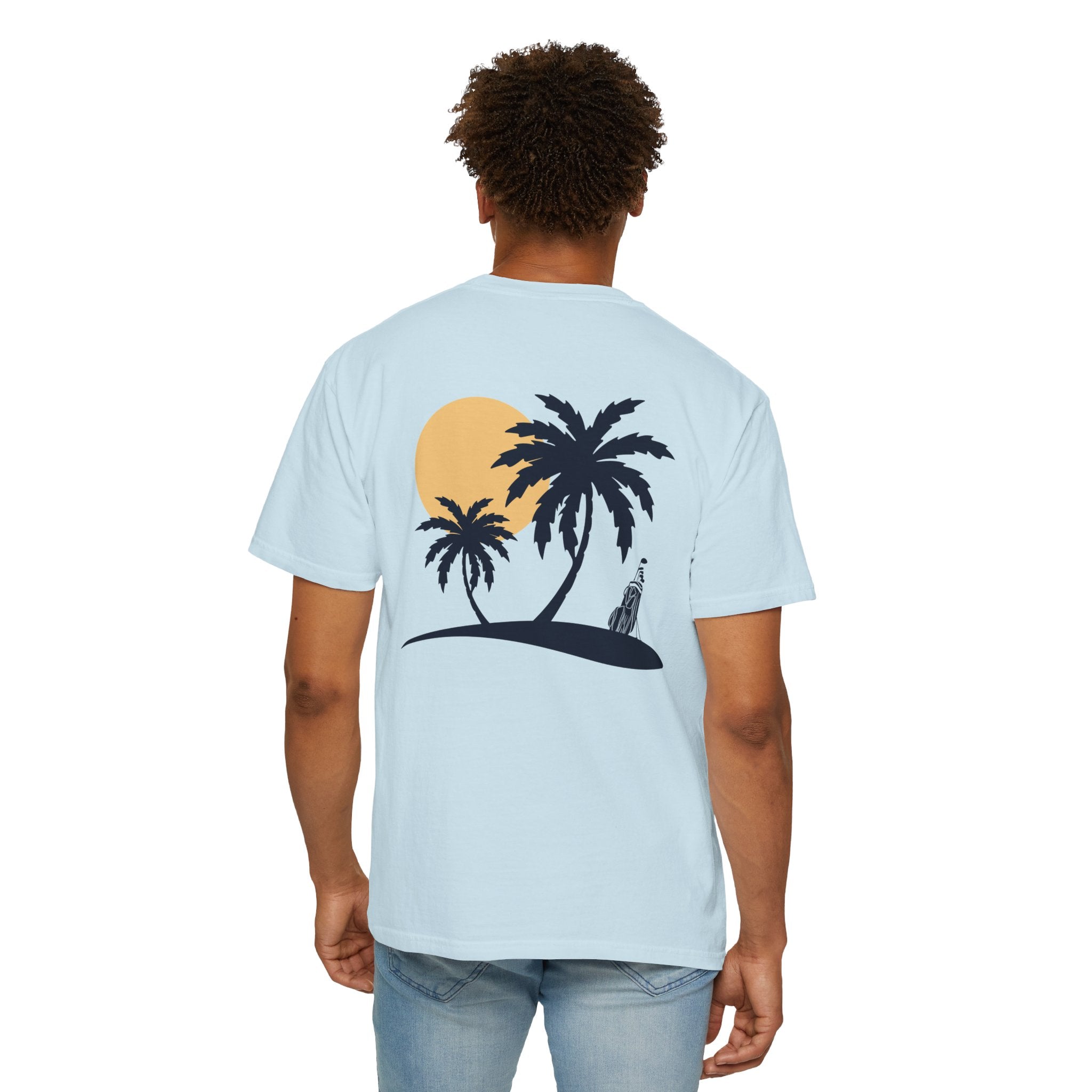 Sunset Palm Trees & Golf T-Shirt