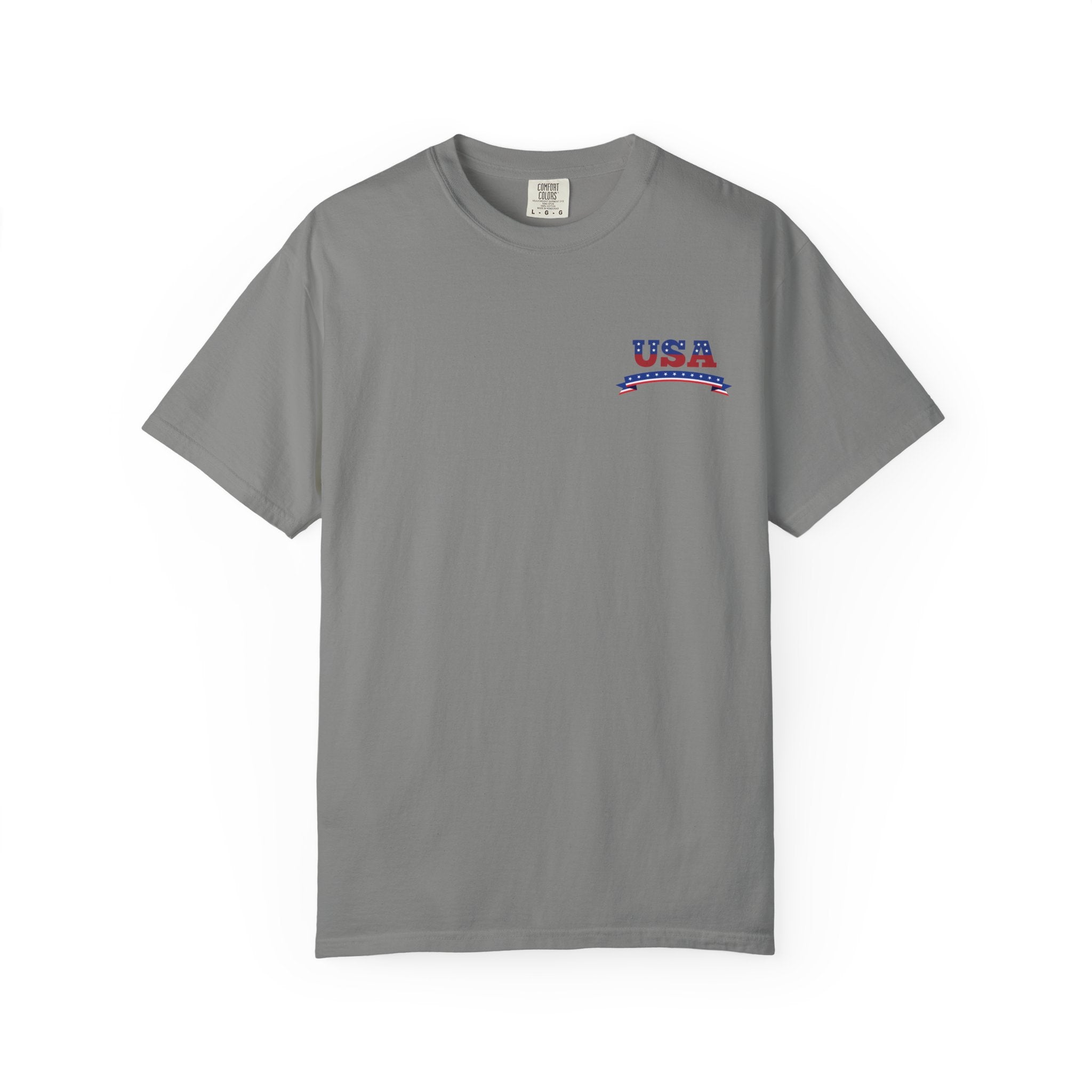 USA Patriotic Eagle Shirt – American Flag Graphic Tee, 4th of July Freedom T-Shirt, Red White & Blue Eagle Design