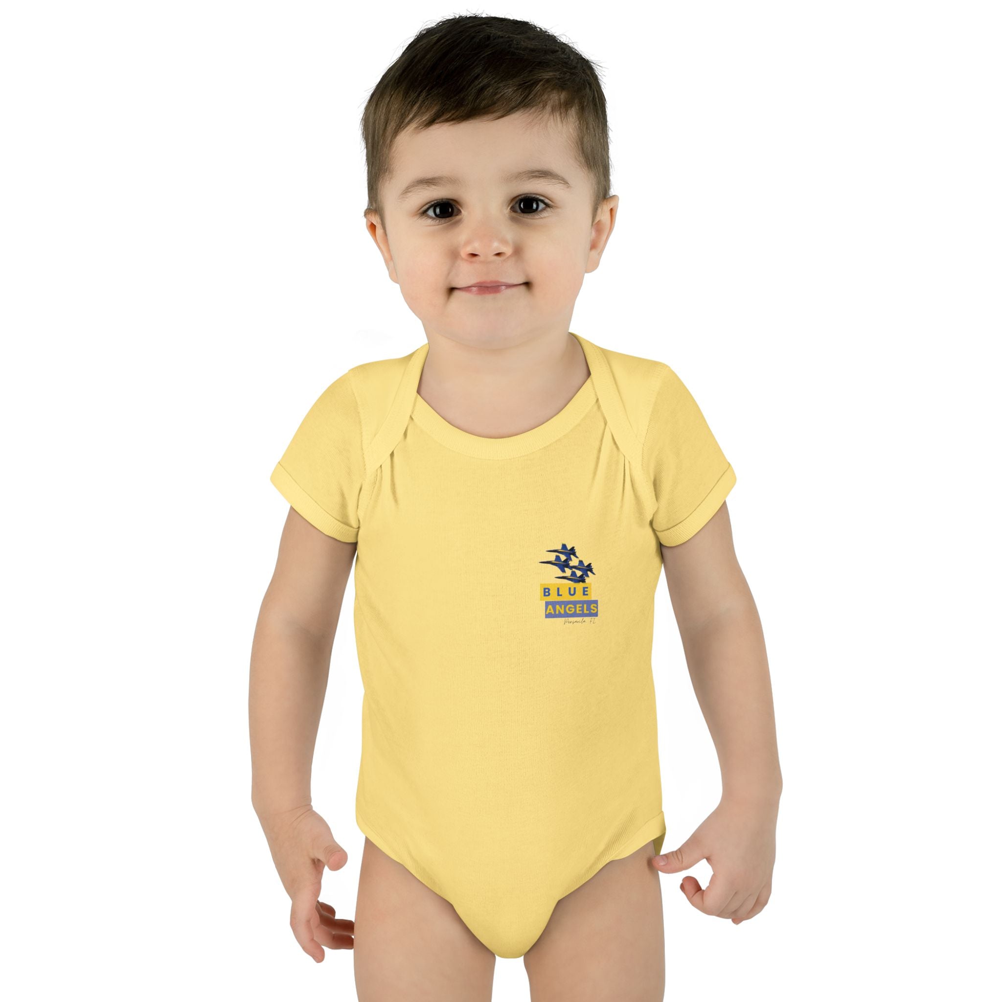Infant Bodysuit - Blue Angel Airplane Baby Shower Gift and Cute Newborn Clothing
