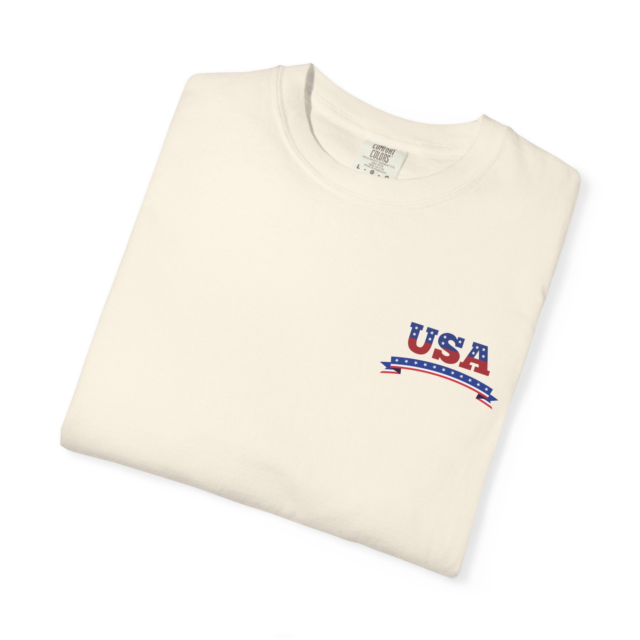 USA Patriotic Eagle Shirt – American Flag Graphic Tee, 4th of July Freedom T-Shirt, Red White & Blue Eagle Design