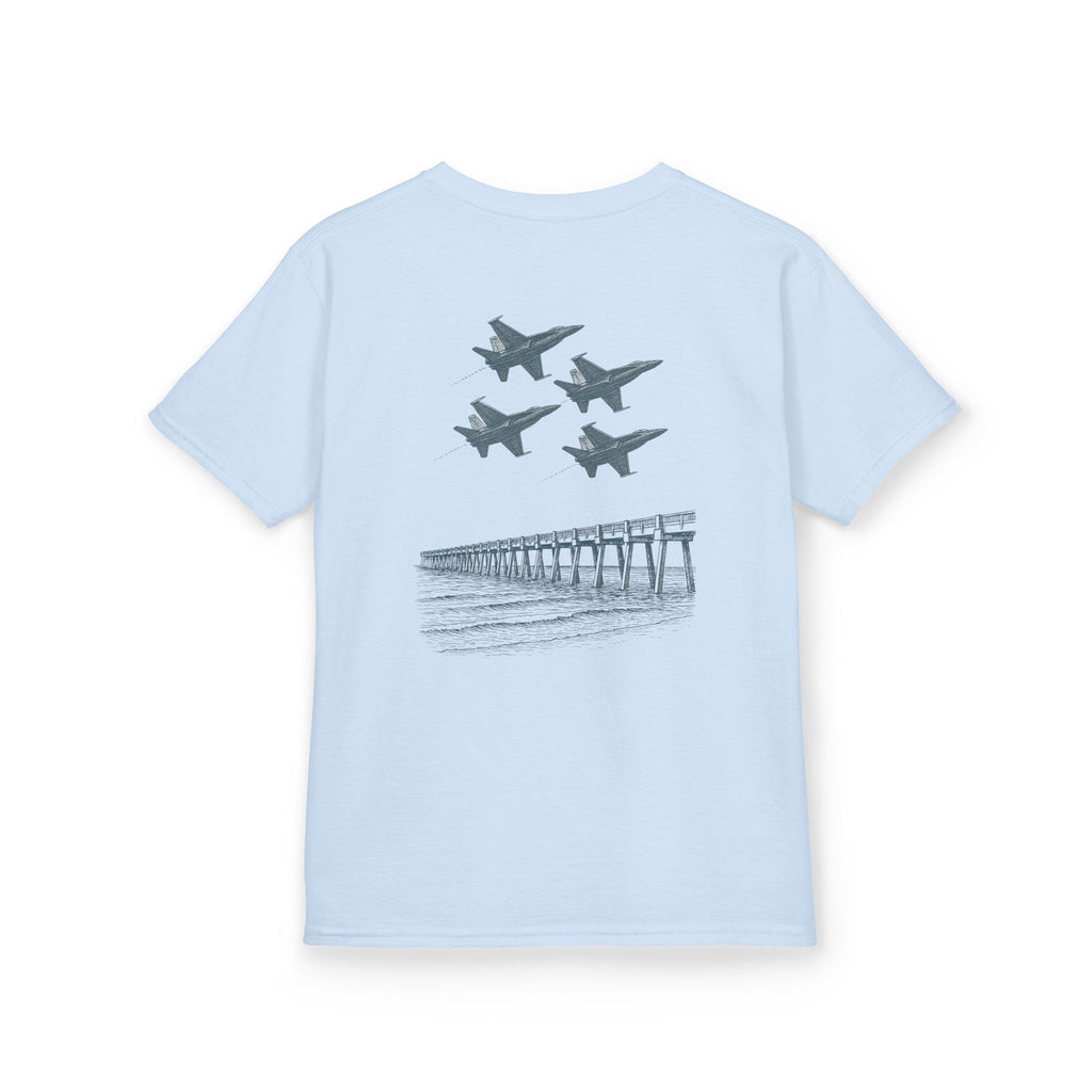 Kids Tee - Aviation Adventure Blue Angels Airplane Design T-Shirt