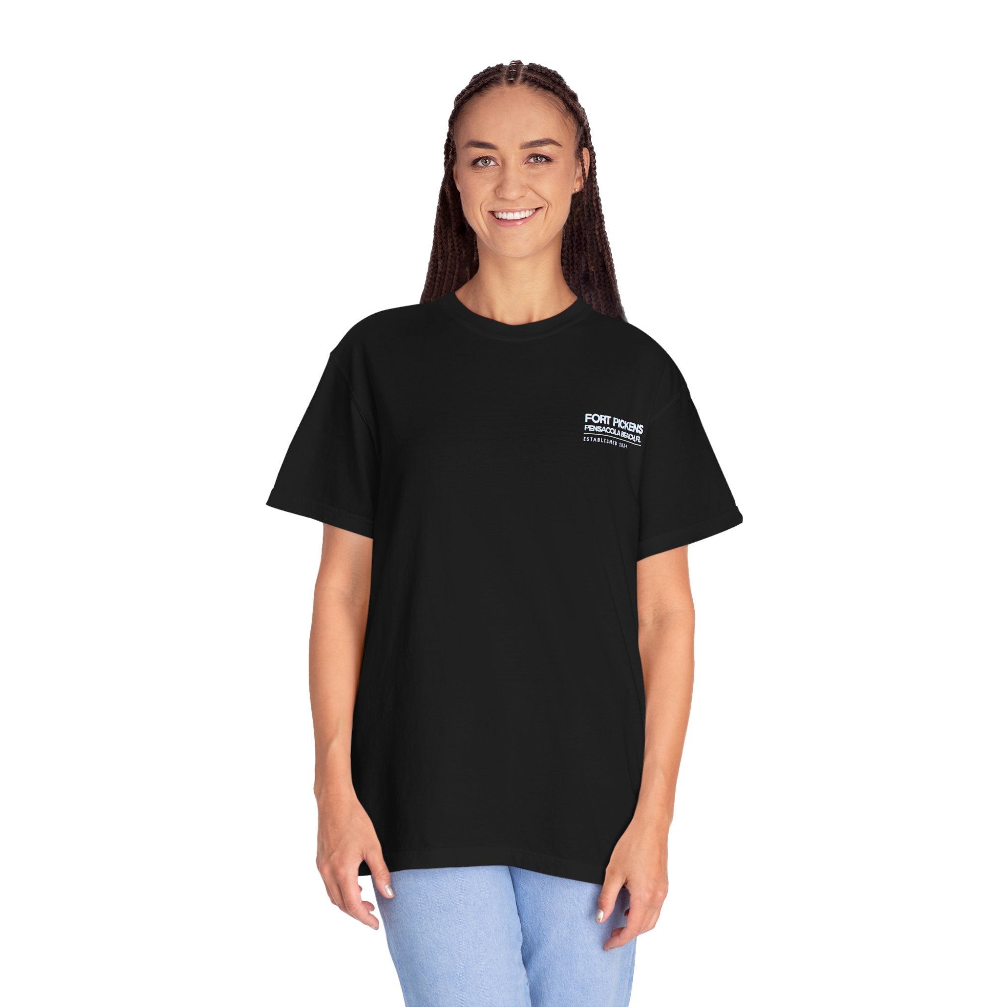 Fort Pickens Guardian of the Gulf T-Shirt - Dark tee with White lettering- Pensacola Beach Florida