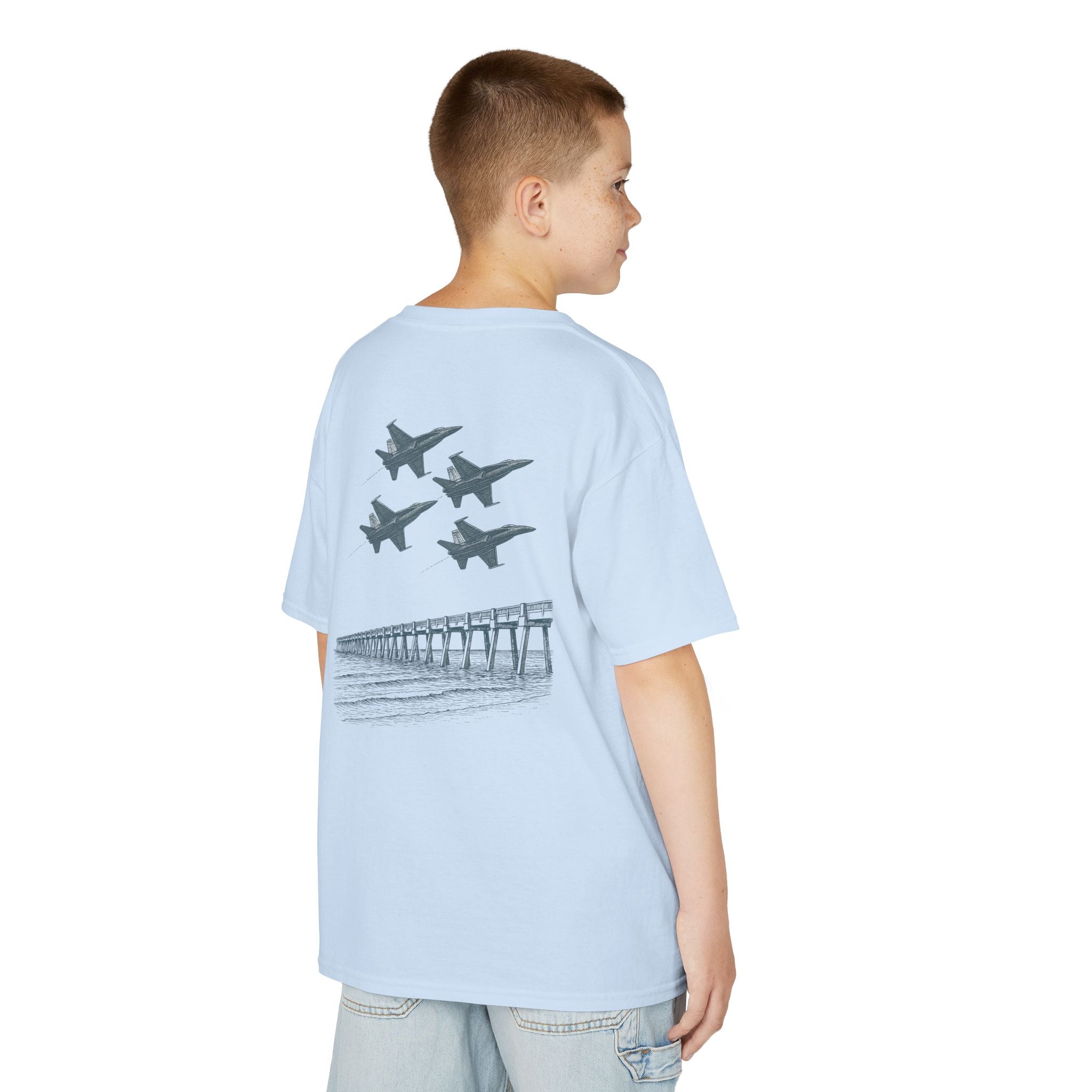 Kids Tee - Aviation Adventure Blue Angels Airplane Design T-Shirt