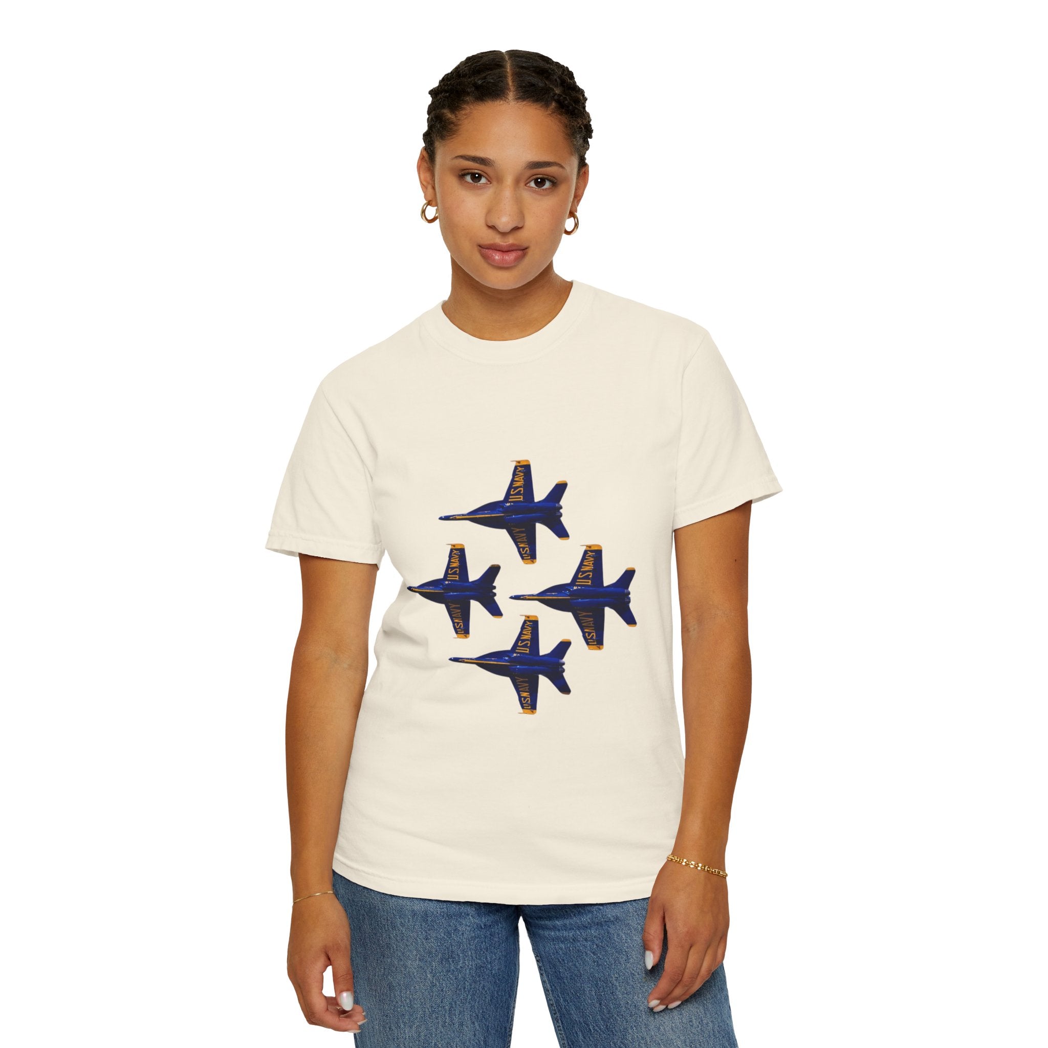 Unisex T-shirt Blue Angels Diamond 4 Front Logo - No Text