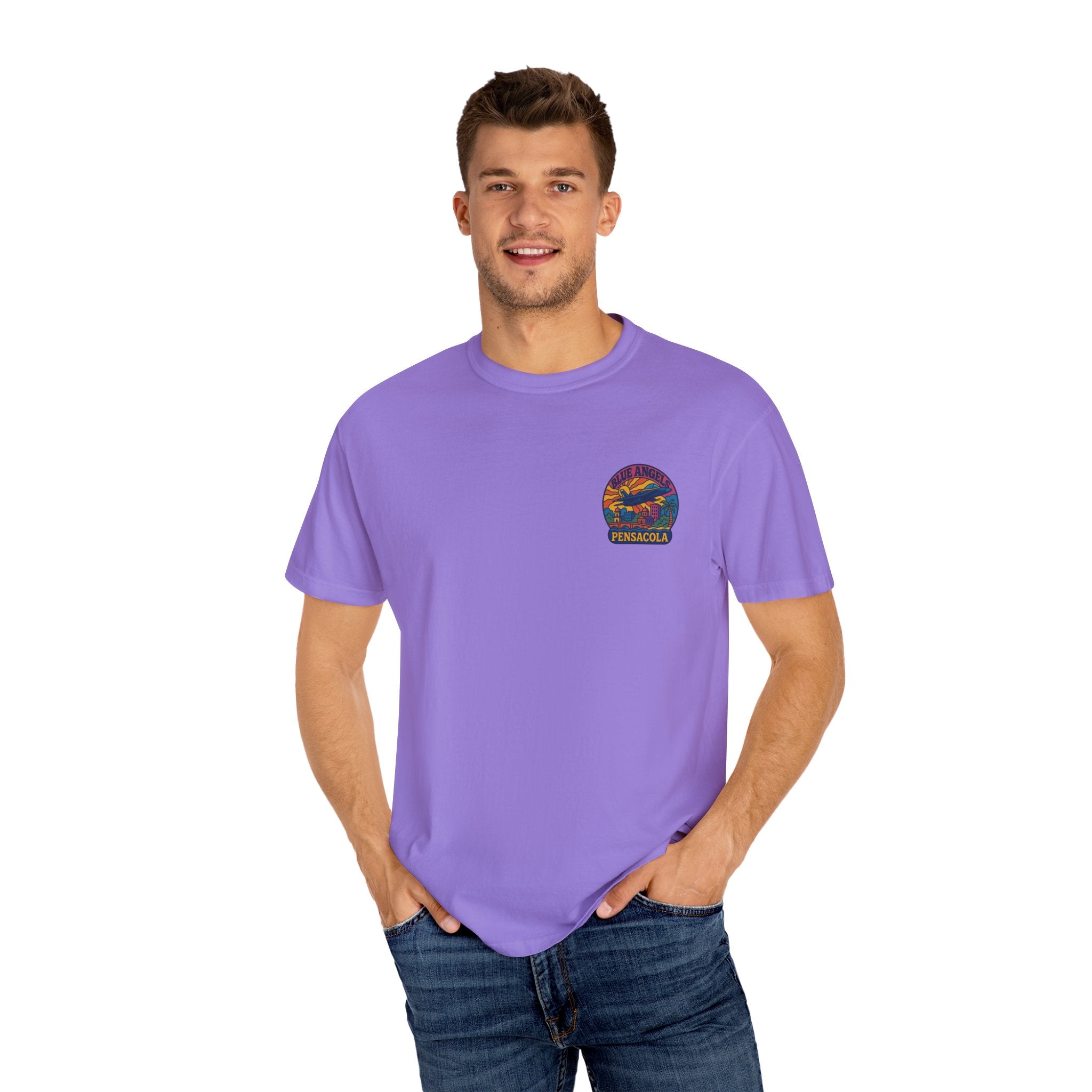 Blue Angels Retro Pensacola T-Shirt – Psychedelic Vintage Style