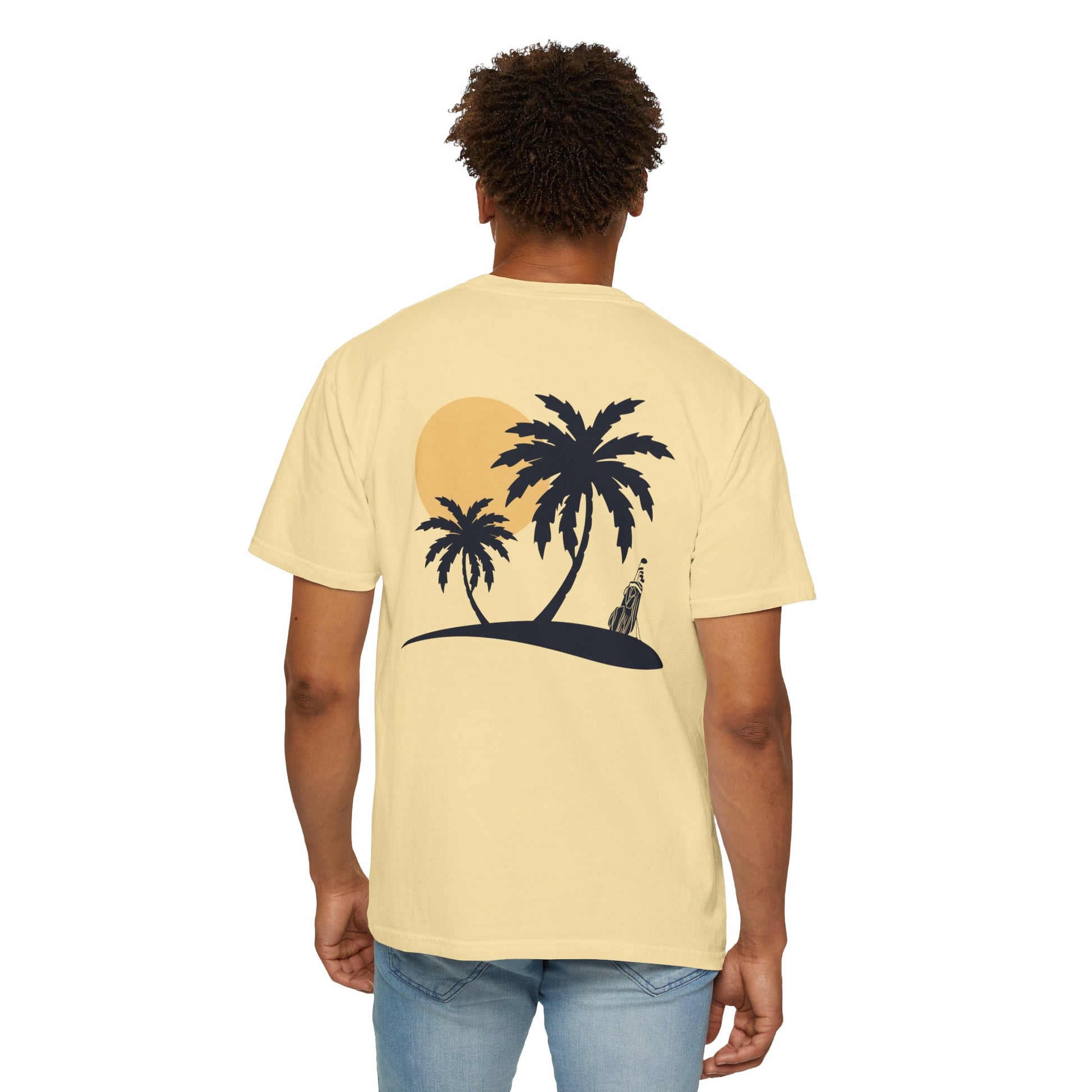 Sunset Palm Trees & Golf T-Shirt