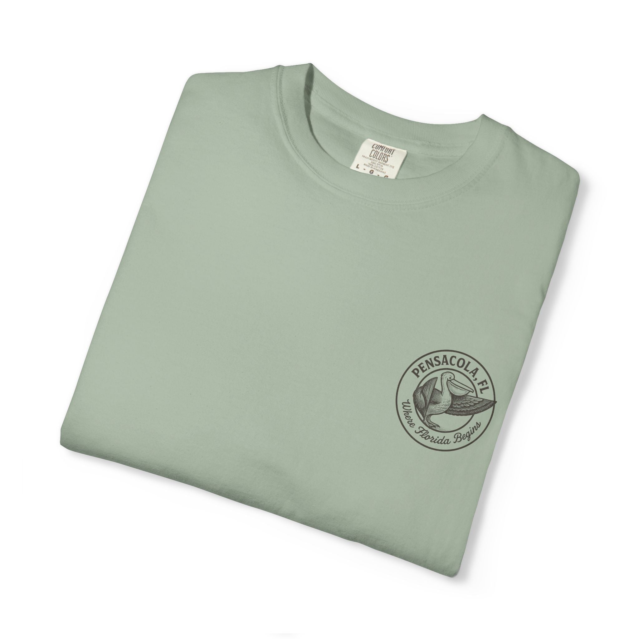 Vintage Pensacola Florida Pelican Shirt – "Where Florida Begins" Retro Coastal Graphic Tee, Hand-Drawn Beach Design