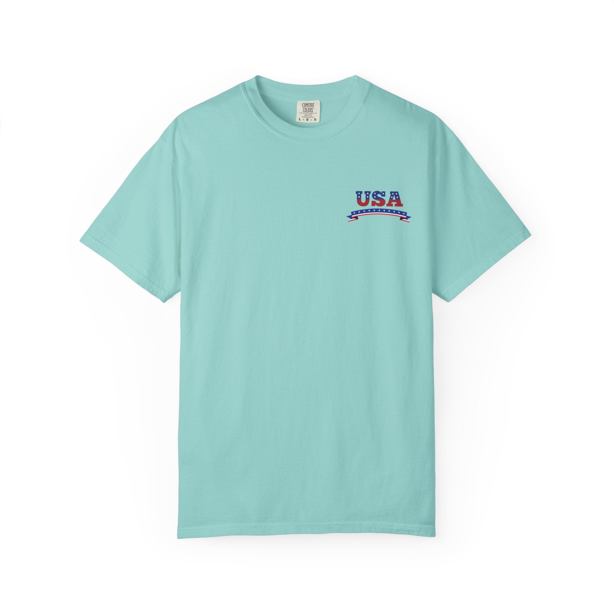 USA Patriotic Eagle Shirt – American Flag Graphic Tee, 4th of July Freedom T-Shirt, Red White & Blue Eagle Design