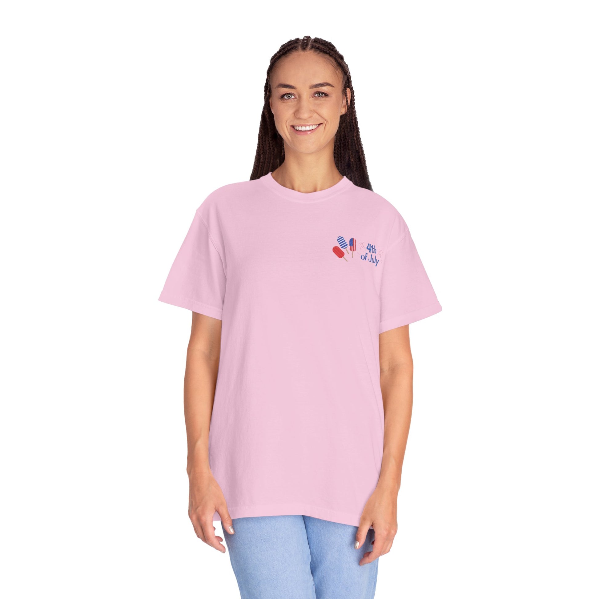 Patriotic Floral 4th of July T-Shirt