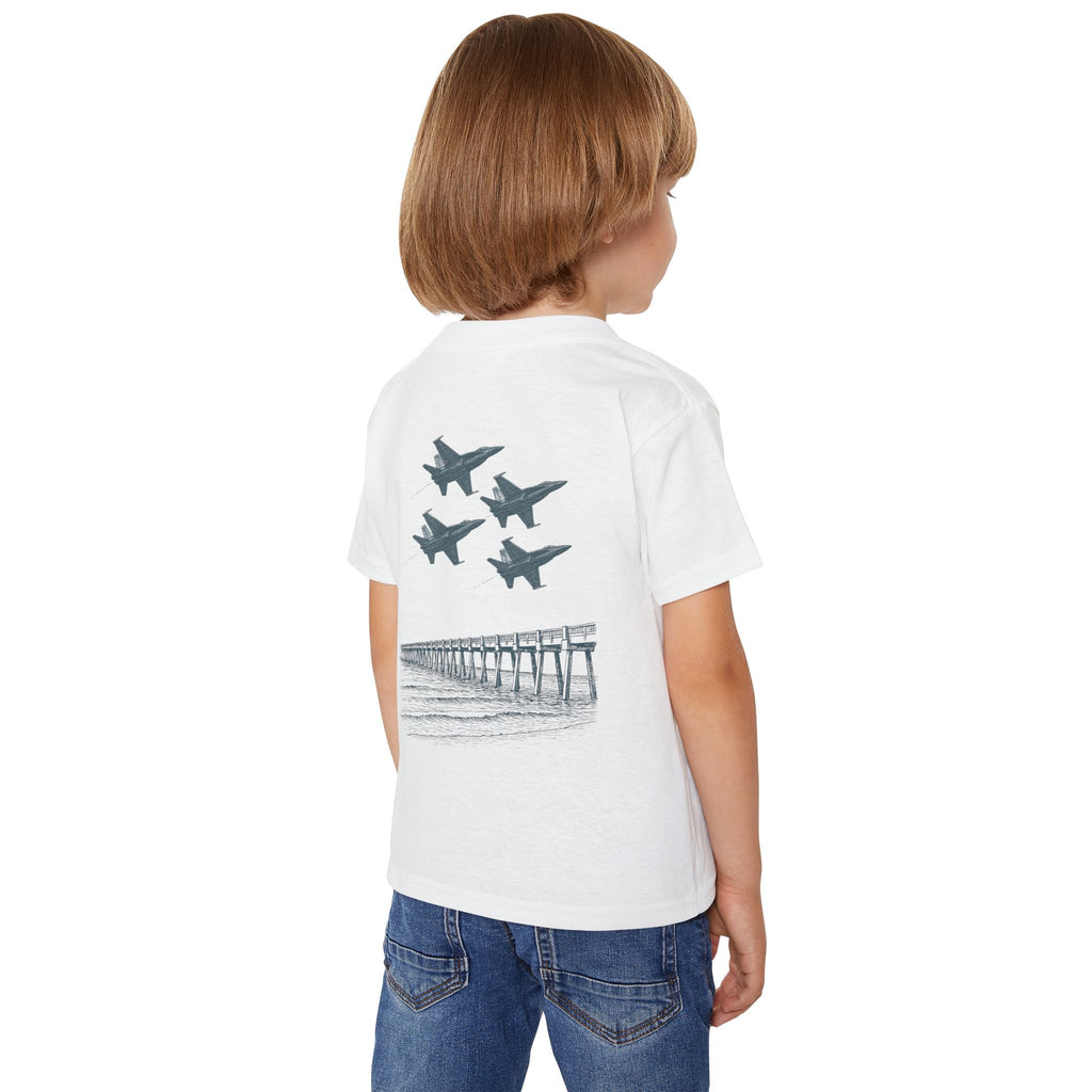 Toddler T-shirt Vintage Bluea Angels Pensacola Beach Jet Flyover Tee