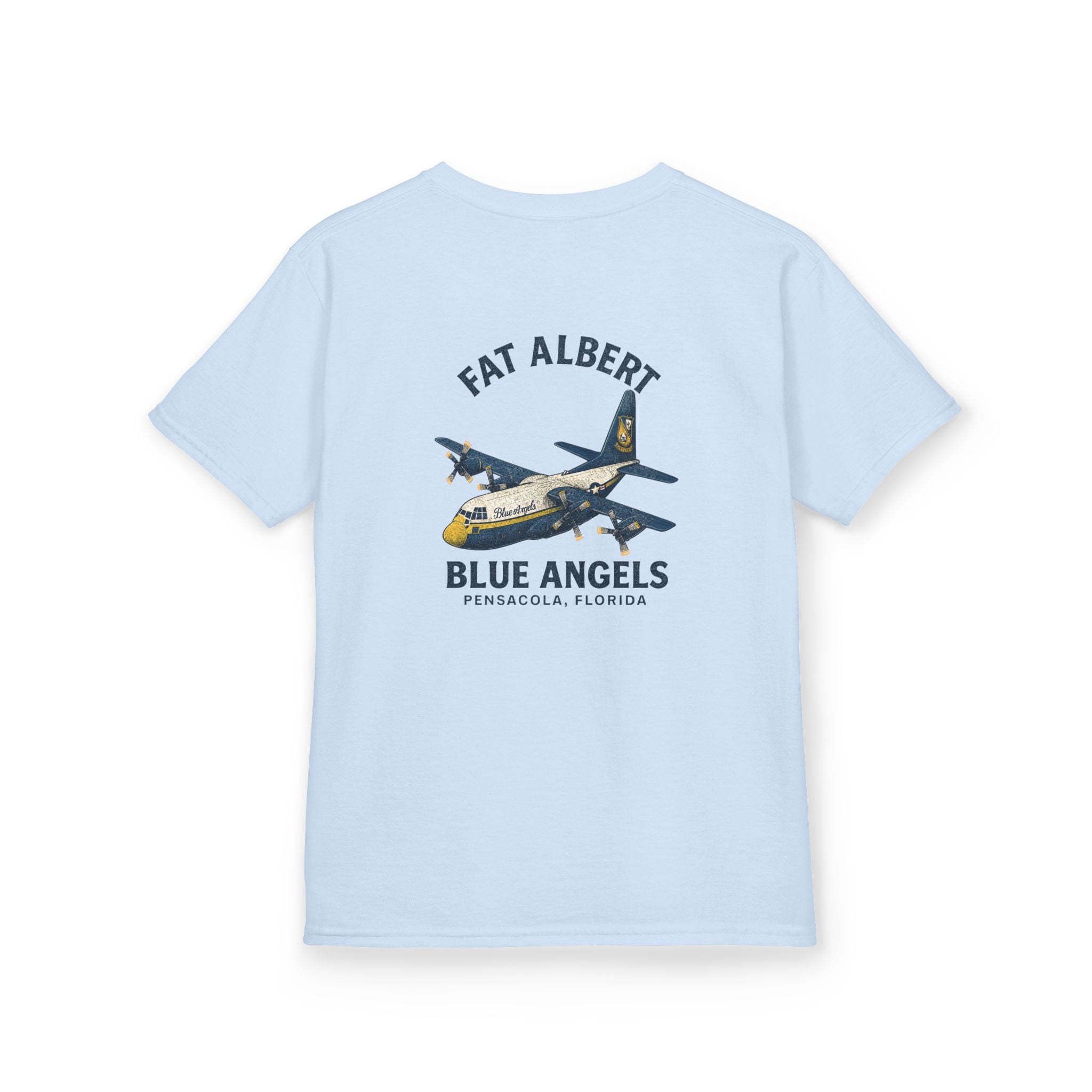 Kids Aviation T-Shirt - Fat Albert Blue Angels Tee, Airplane Gift, Boys and Girls Shirt, Fun Kids Apparel, Aviation Enthusiast Outfit