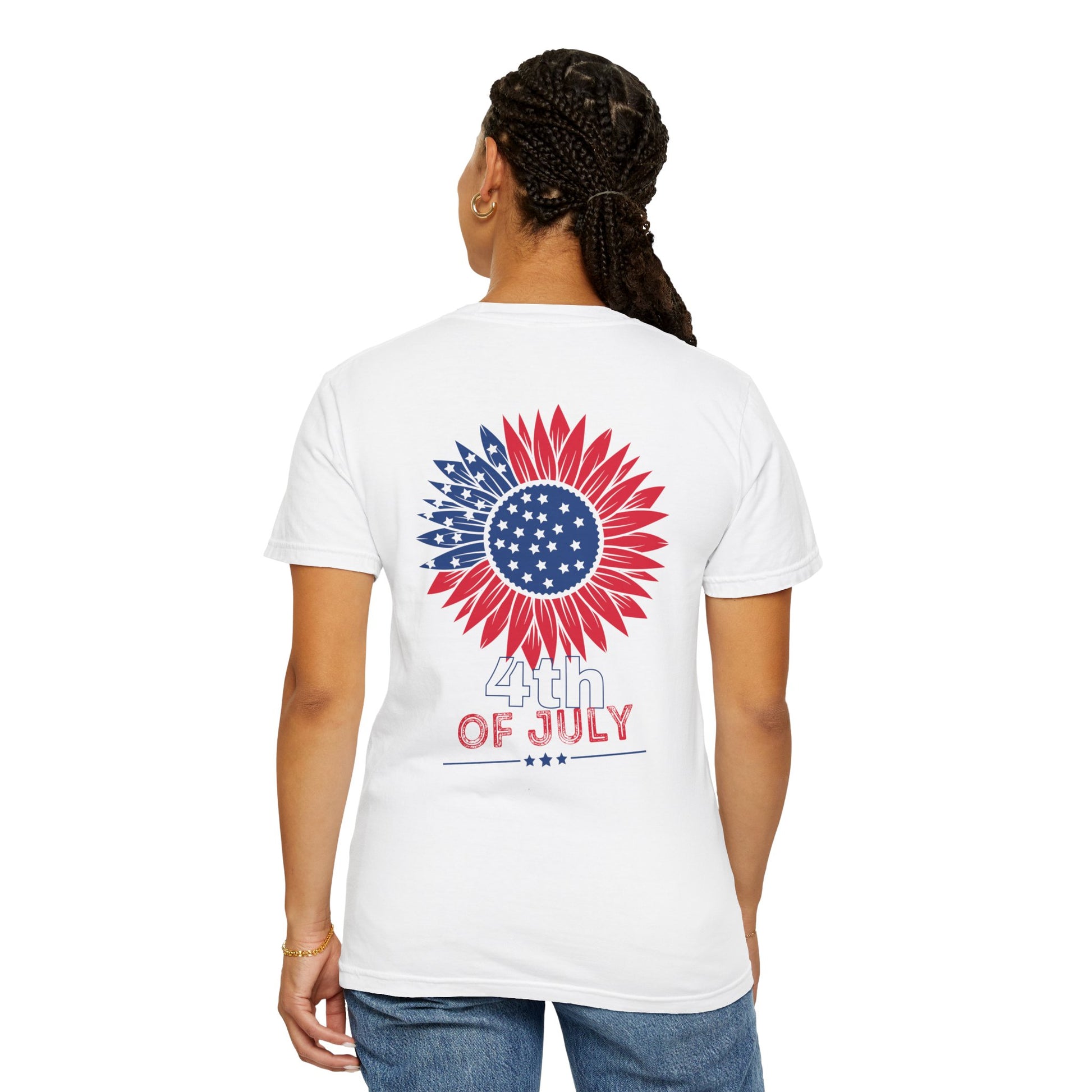 Patriotic Floral 4th of July T-Shirt