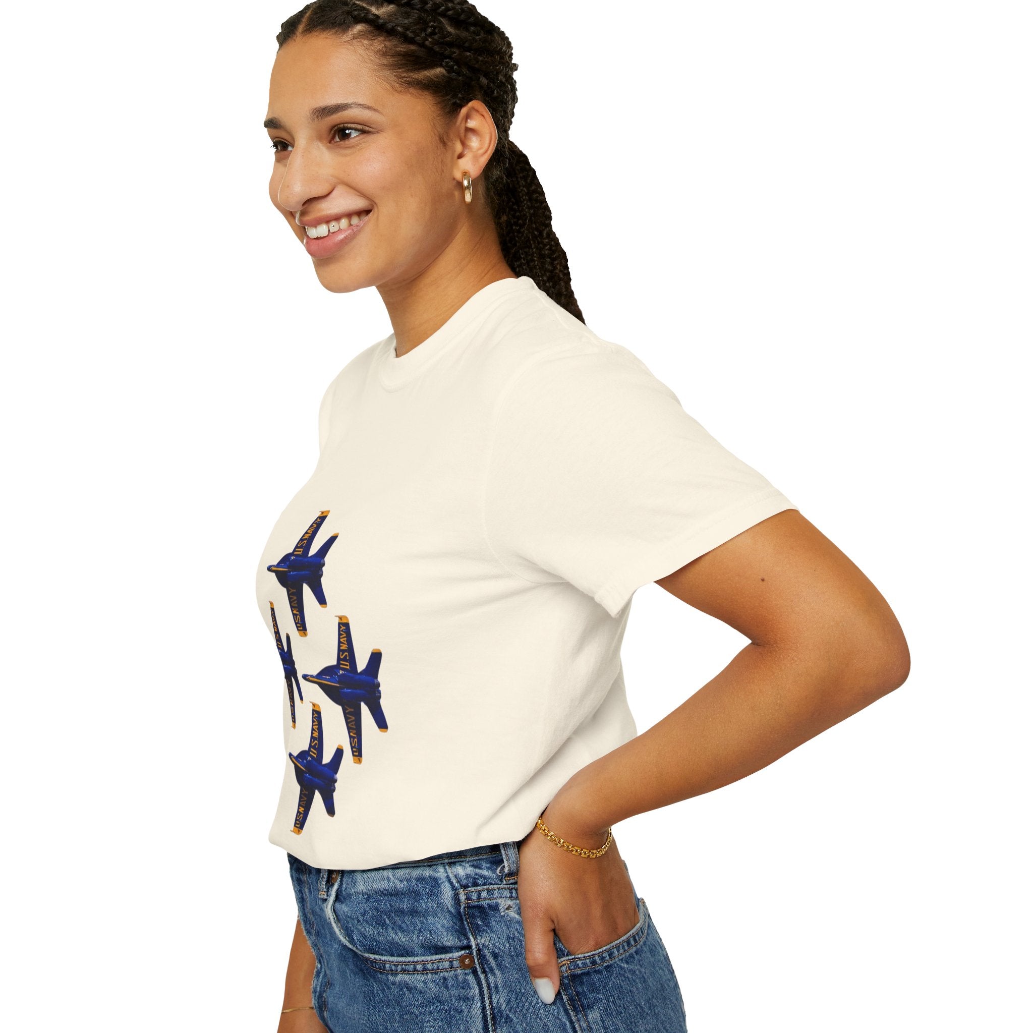 Unisex T-shirt Blue Angels Diamond 4 Front Logo - No Text