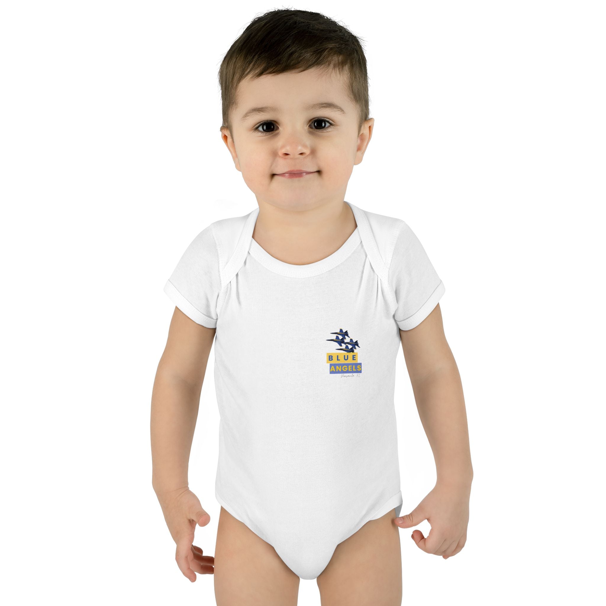 Infant Bodysuit - Blue Angel Airplane Baby Shower Gift and Cute Newborn Clothing