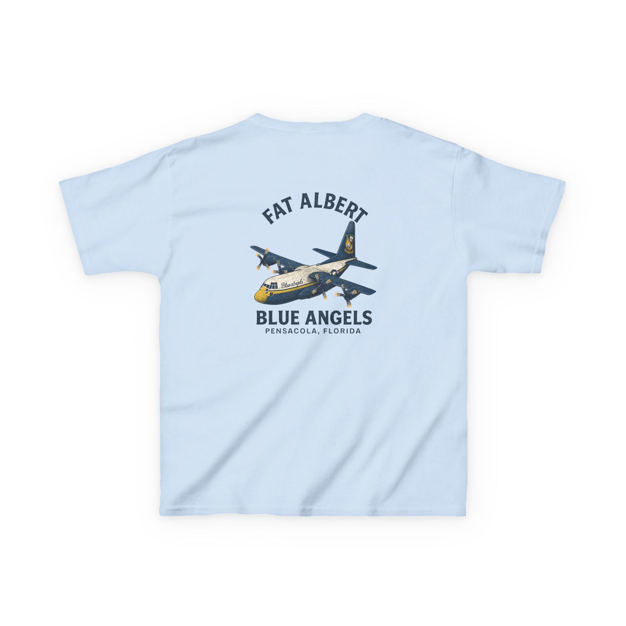 Kids Aviation T-Shirt - Fat Albert Blue Angels Tee, Airplane Gift, Boys and Girls Shirt, Fun Kids Apparel, Aviation Enthusiast Outfit