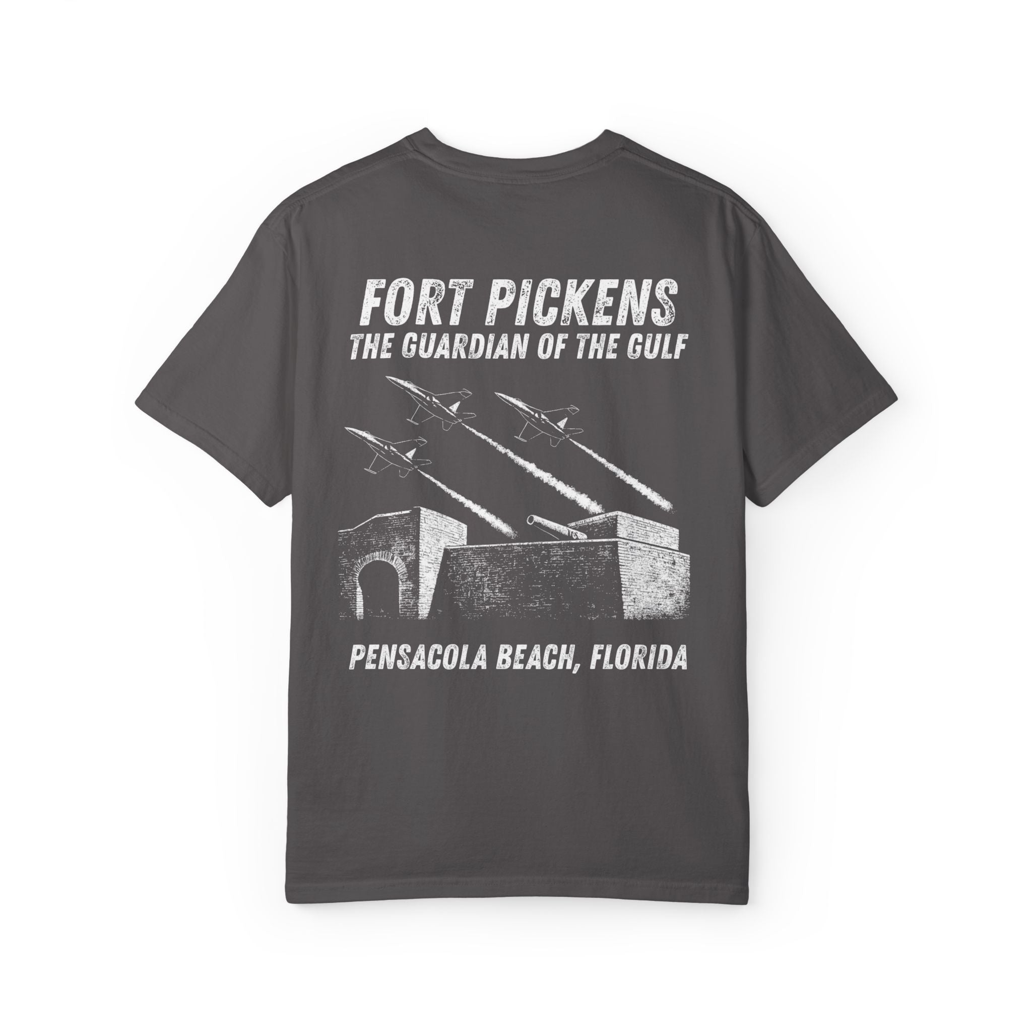 Fort Pickens Guardian of the Gulf T-Shirt - Dark tee with White lettering- Pensacola Beach Florida