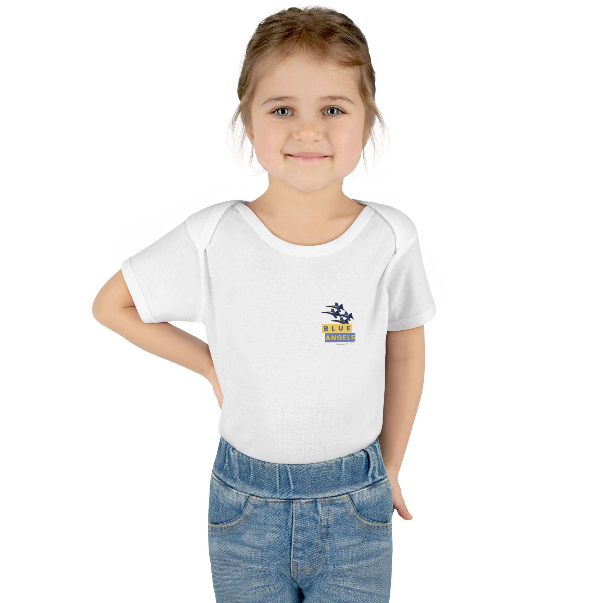 Infant Bodysuit - Blue Angel Airplane Baby Shower Gift and Cute Newborn Clothing