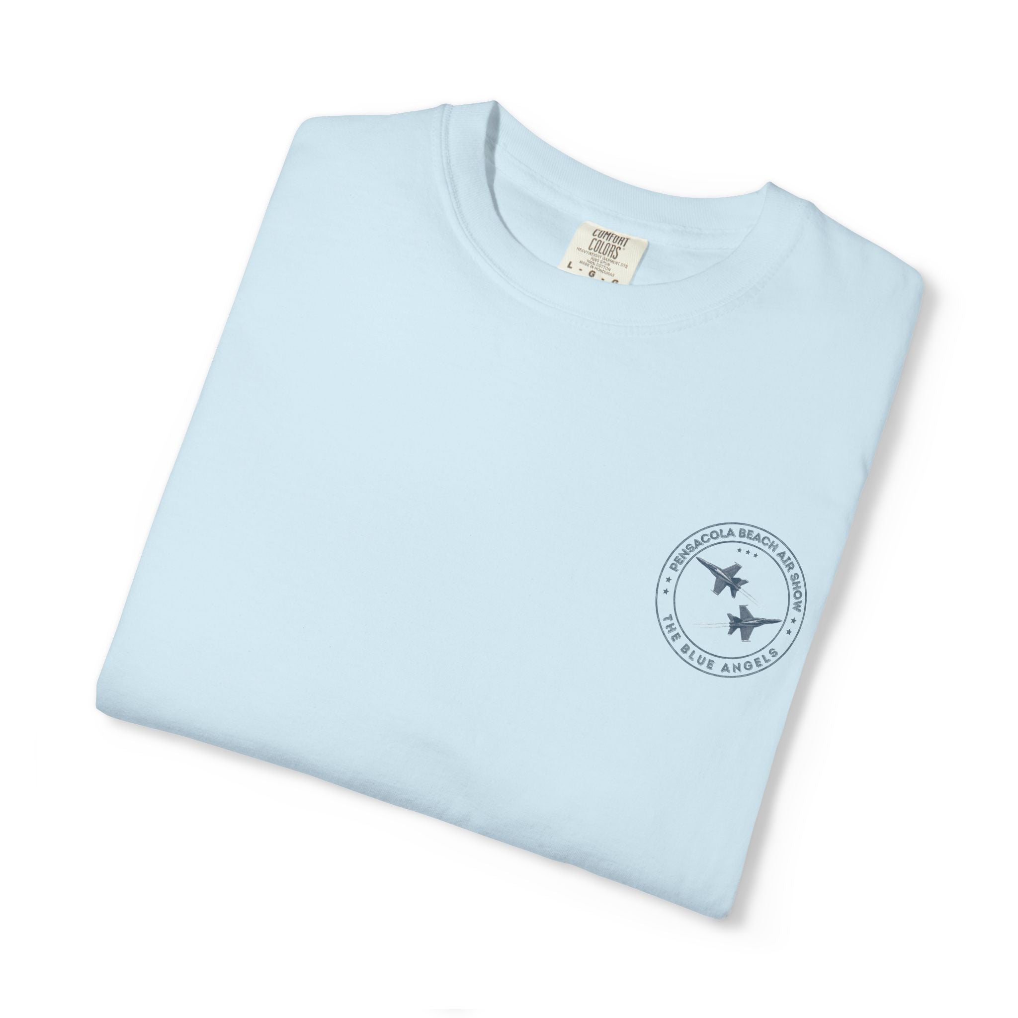 Blue Angels Pensacola Pier T-Shirt – Vintage Florida Beach Graphic Tee – Jet Flyover Coastal Design – Military Air Show Gift Shirt