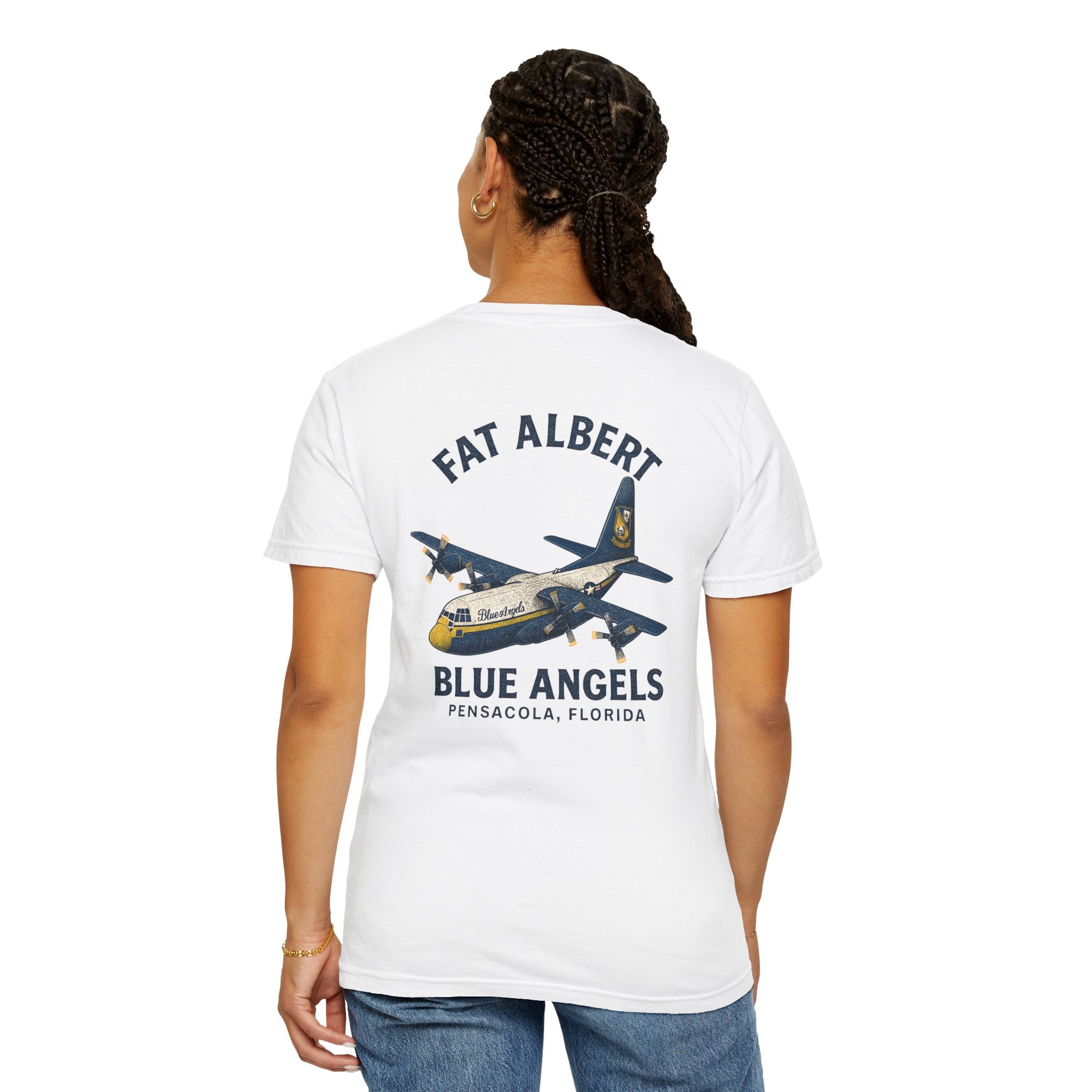 Retro Blue Angels “Fat Albert” Shirt – Pensacola Florida Navy Aviation Vintage Distressed Tee
