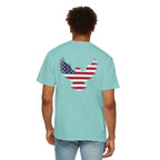 USA Patriotic Eagle Shirt – American Flag Graphic Tee, 4th of July Freedom T-Shirt, Red White & Blue Eagle Design