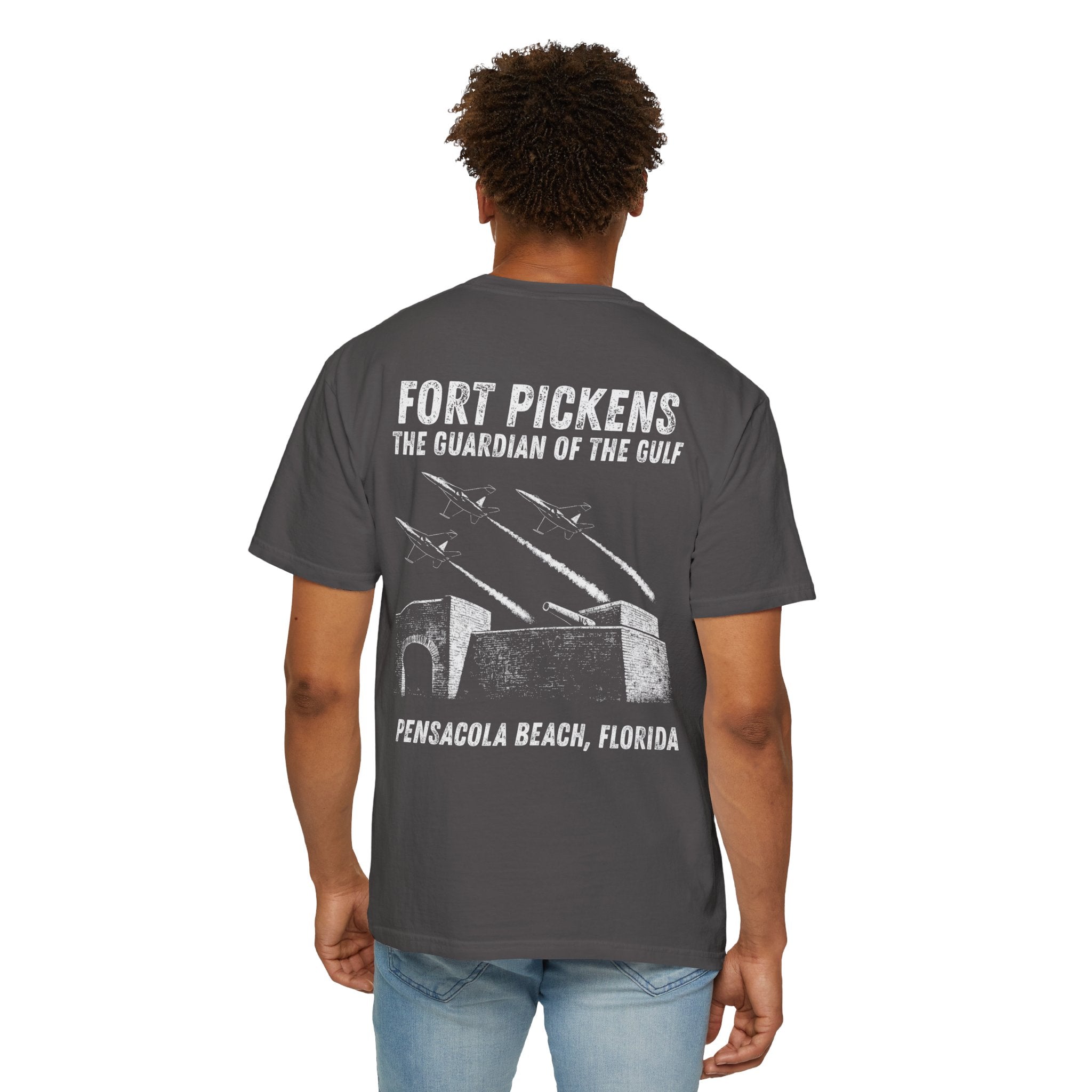Fort Pickens Guardian of the Gulf T-Shirt - Dark tee with White lettering- Pensacola Beach Florida