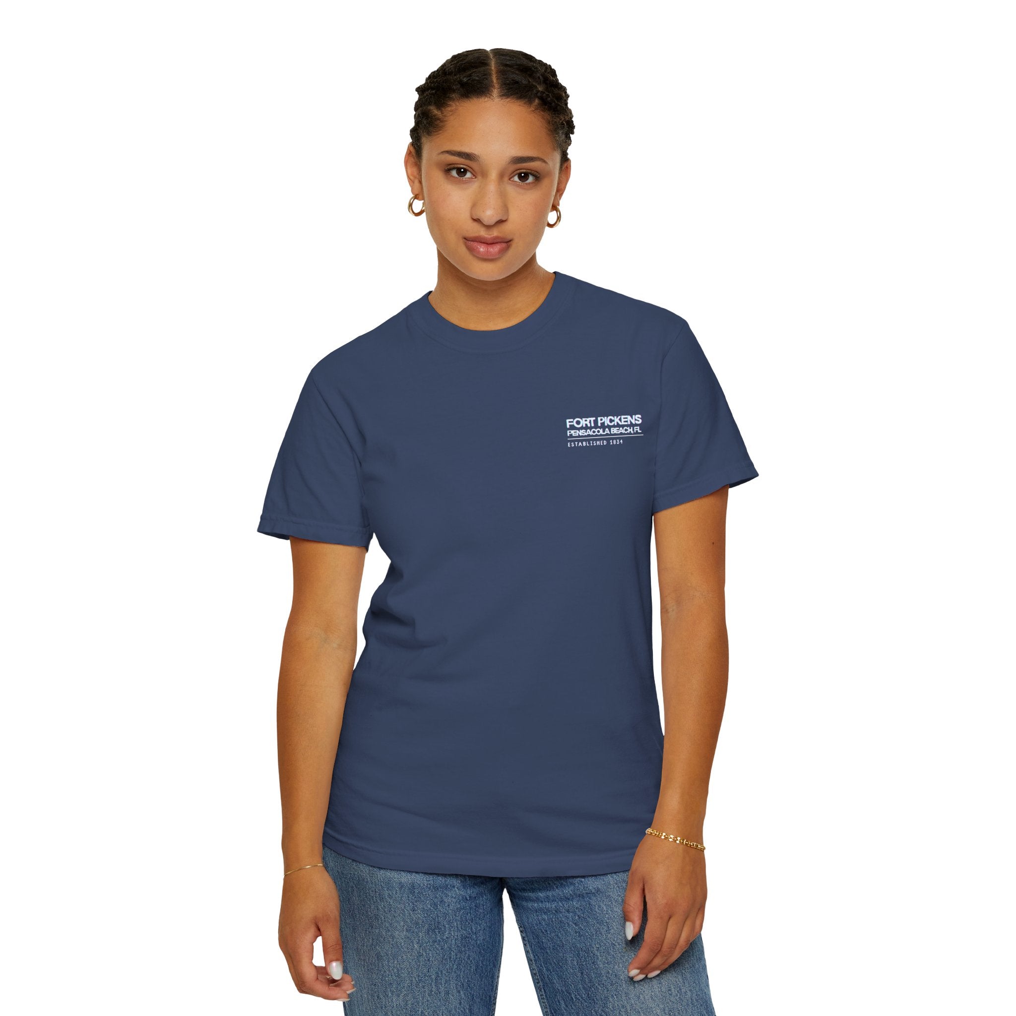 Fort Pickens Guardian of the Gulf T-Shirt - Dark tee with White lettering- Pensacola Beach Florida
