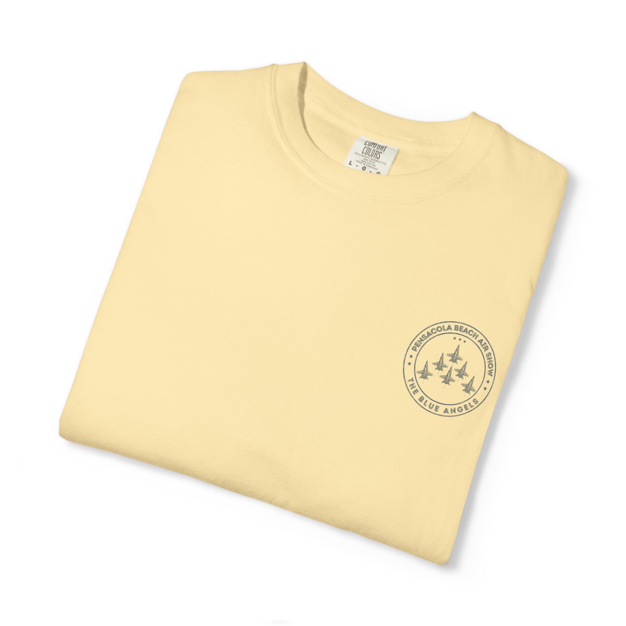Blue Angels Pensacola Beach T-Shirt – Vintage Water Tower Flyover Design – Gulf Coast Florida Air Show Graphic Tee – Patriotic Jet Shirt
