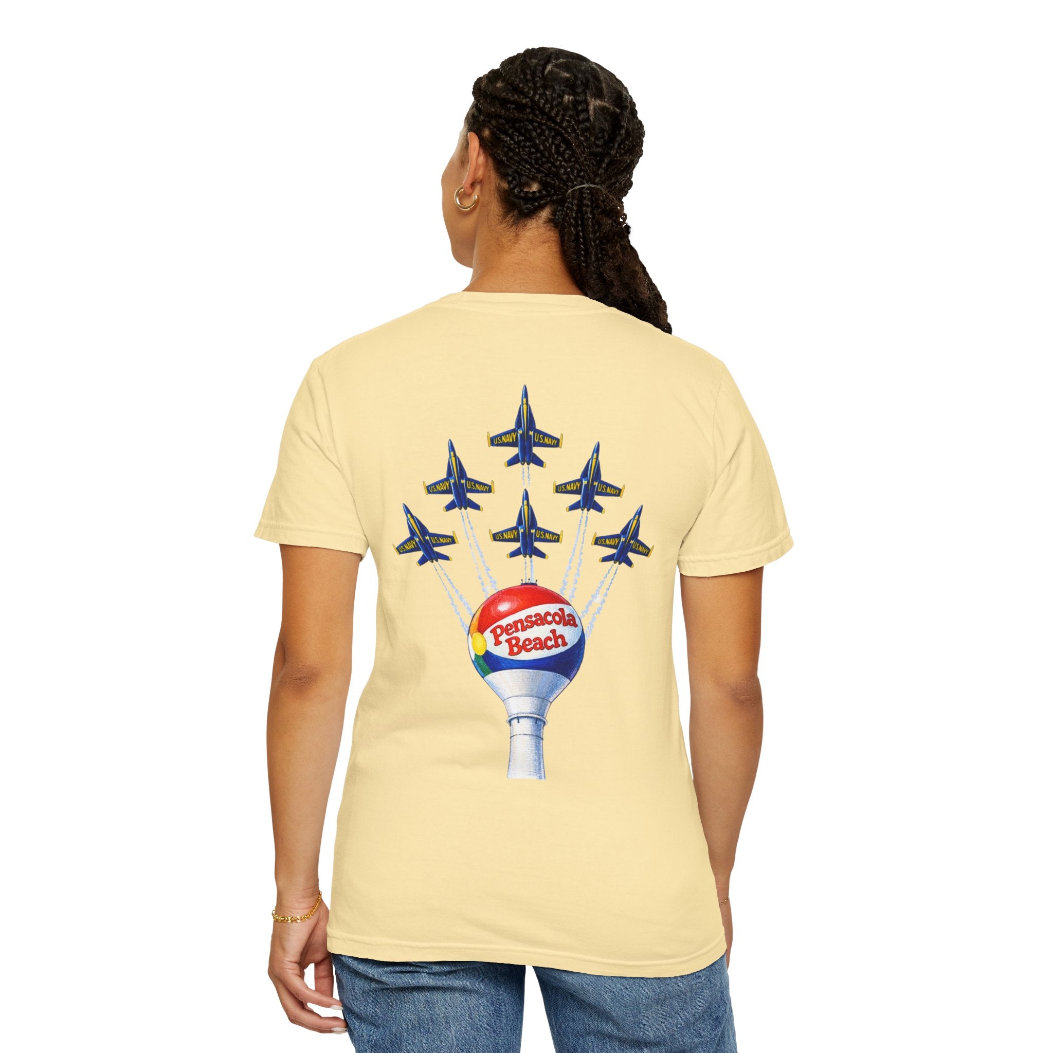 Pensacola Beach Blue Angels Navy Aviation T-Shirt — Florida Air Show Graphic Tee