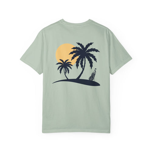 Sunset Palm Trees & Golf T-Shirt