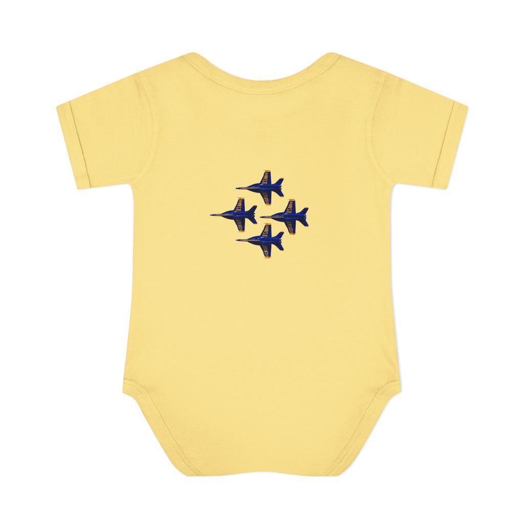 Infant Bodysuit - Blue Angel Airplane Baby Shower Gift and Cute Newborn Clothing
