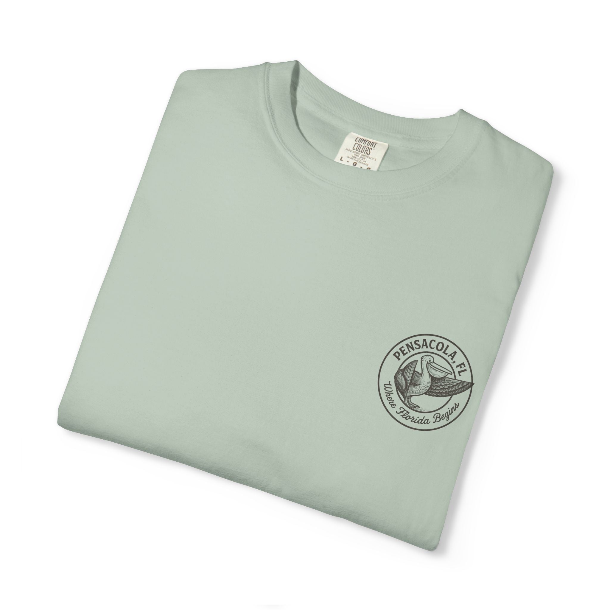 Vintage Pensacola Florida Pelican Shirt – "Where Florida Begins" Retro Coastal Graphic Tee, Hand-Drawn Beach Design