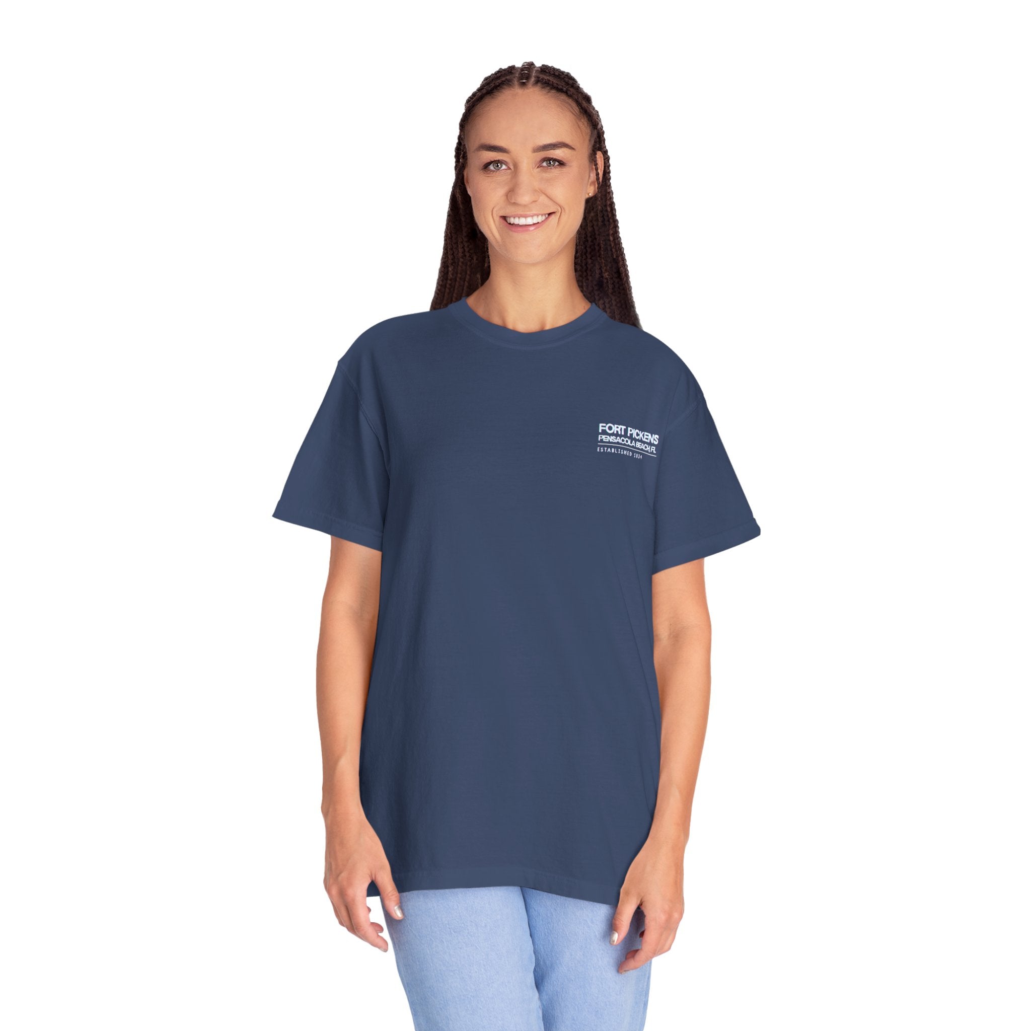 Fort Pickens Guardian of the Gulf T-Shirt - Dark tee with White lettering- Pensacola Beach Florida