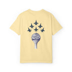 Blue Angels Pensacola Beach T-Shirt – Vintage Water Tower Flyover Design – Gulf Coast Florida Air Show Graphic Tee – Patriotic Jet Shirt