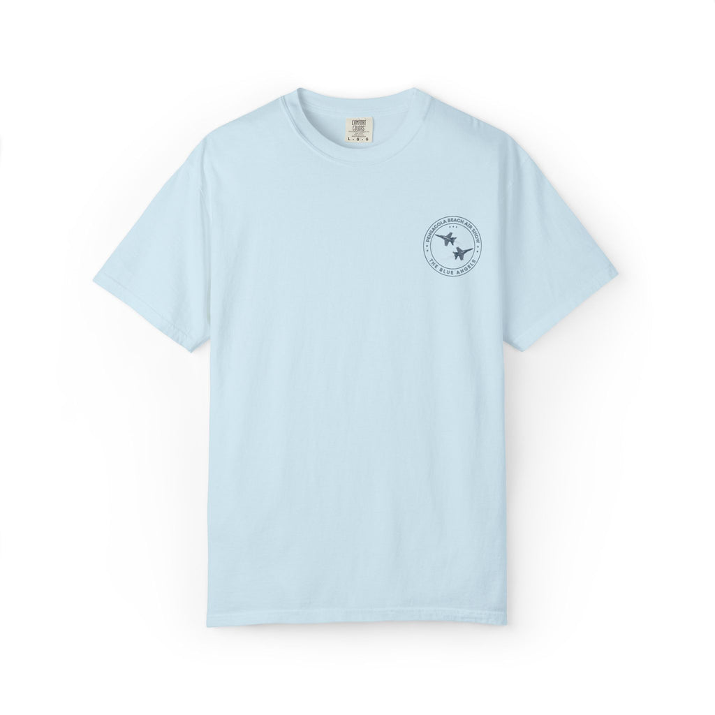 Blue Angels Pensacola Pier T-Shirt – Vintage Florida Beach Graphic Tee – Jet Flyover Coastal Design – Military Air Show Gift Shirt