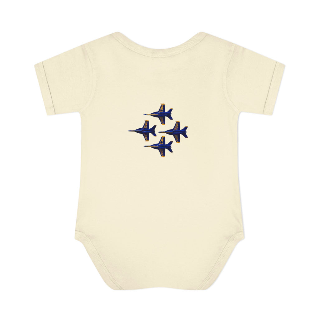 Infant Bodysuit - Blue Angel Airplane Baby Shower Gift and Cute Newborn Clothing