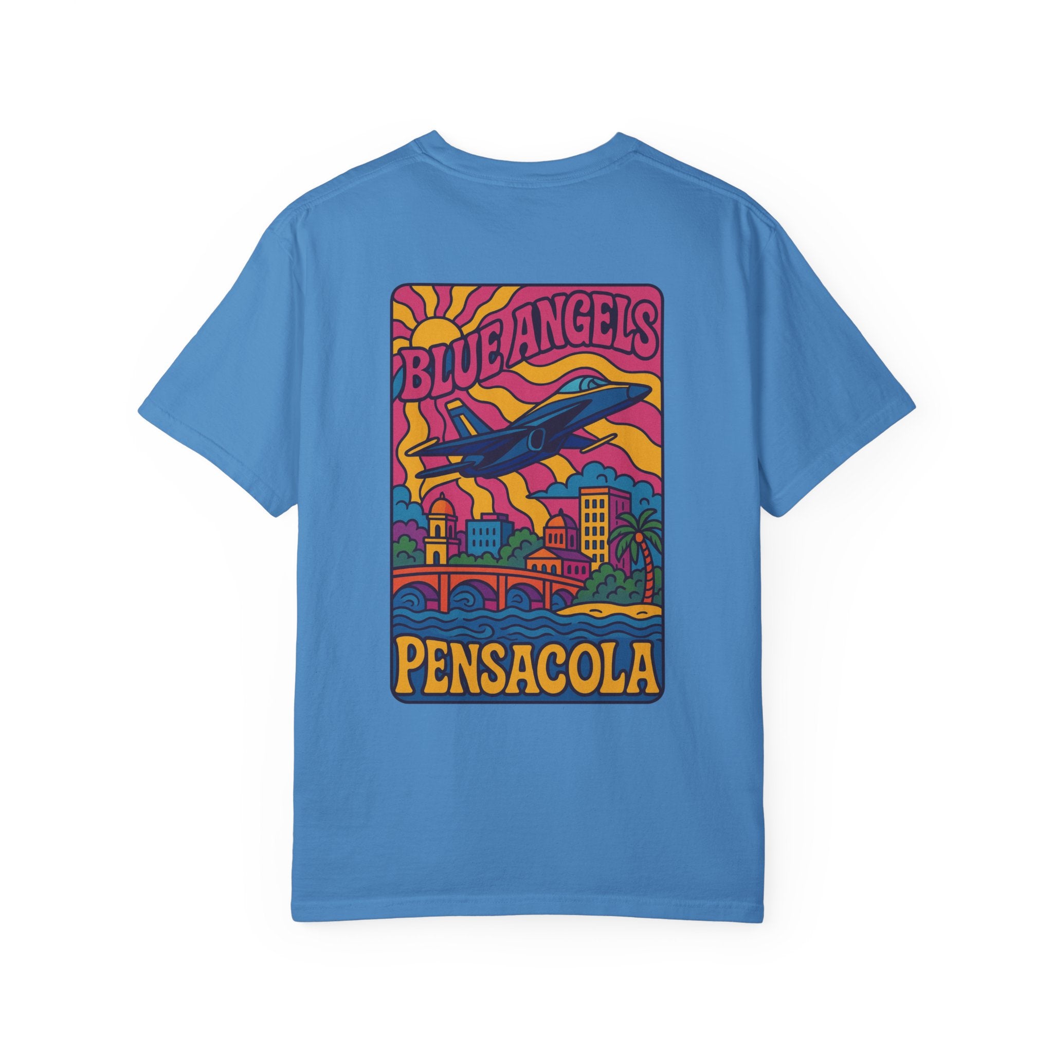 Blue Angels Retro Pensacola T-Shirt – Psychedelic Vintage Style