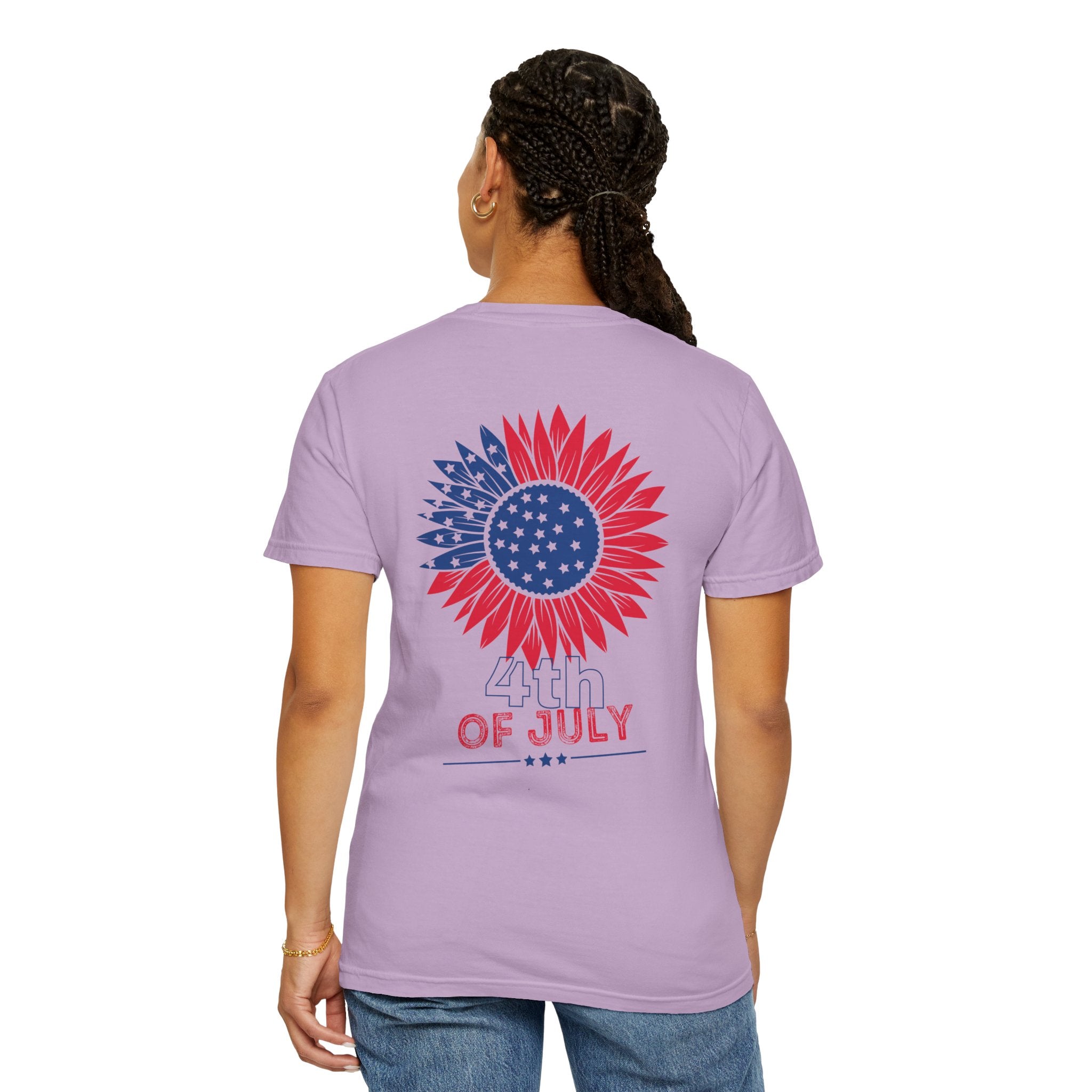 Patriotic Floral 4th of July T-Shirt