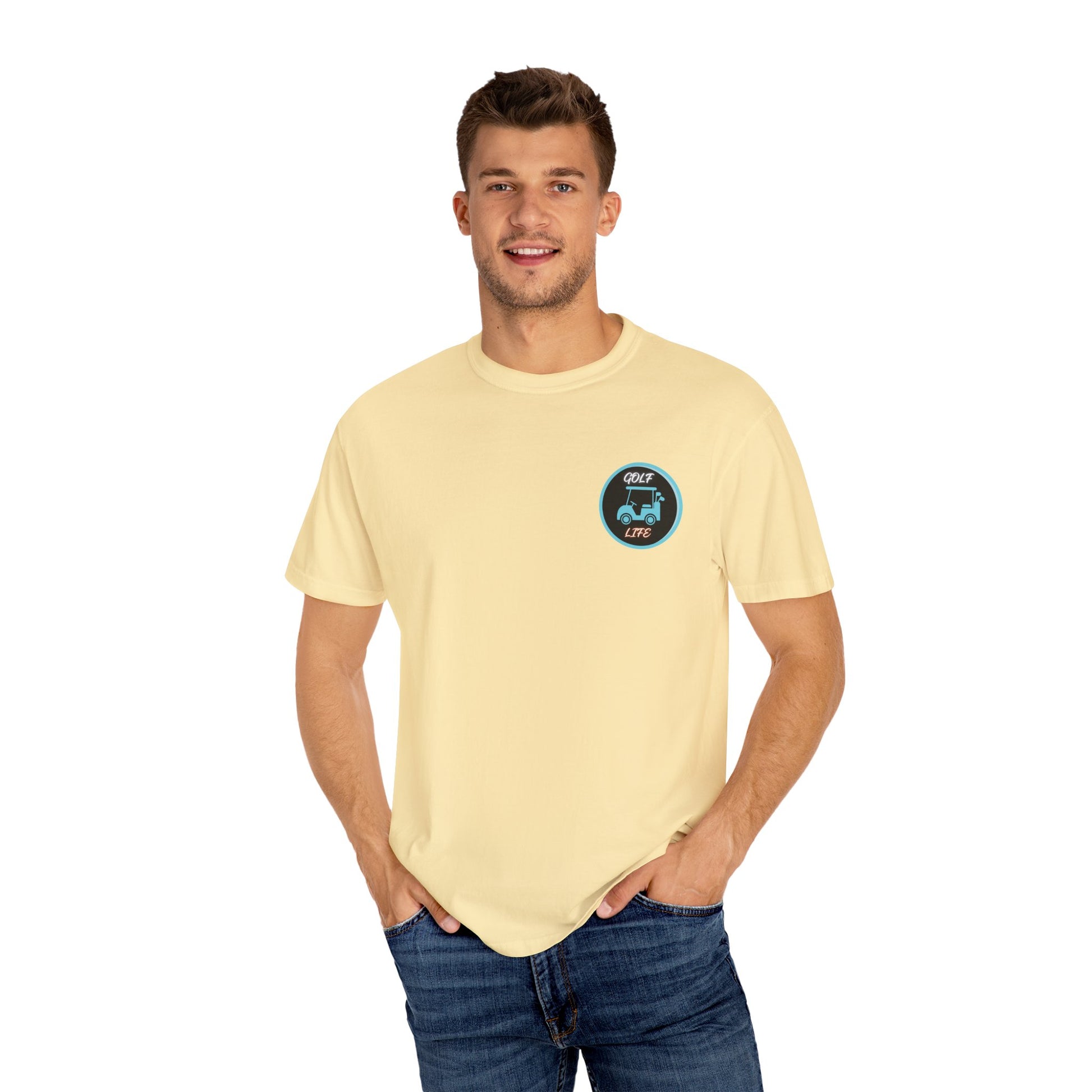 Sunset Palm Trees & Golf T-Shirt