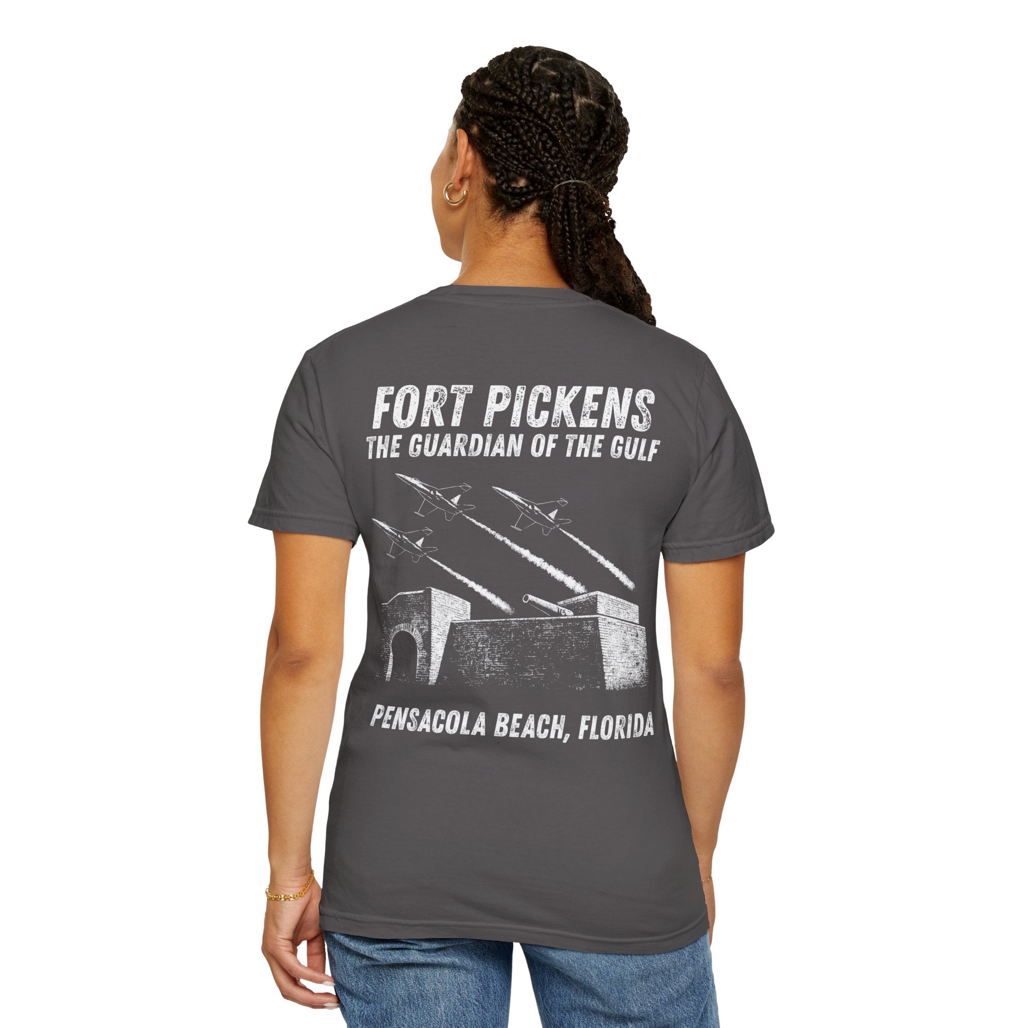Fort Pickens Guardian of the Gulf T-Shirt - Dark tee with White lettering- Pensacola Beach Florida