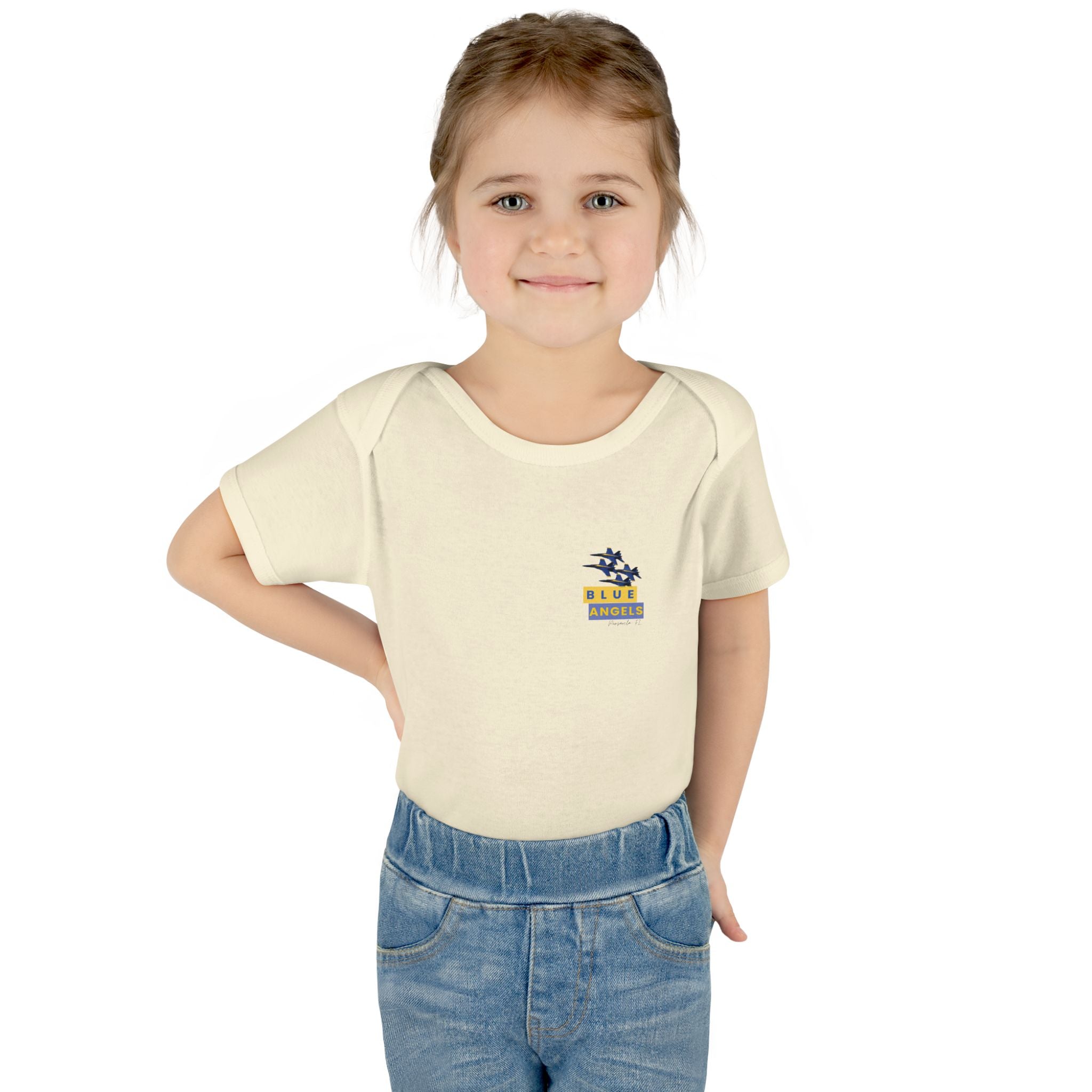 Infant Bodysuit - Blue Angel Airplane Baby Shower Gift and Cute Newborn Clothing