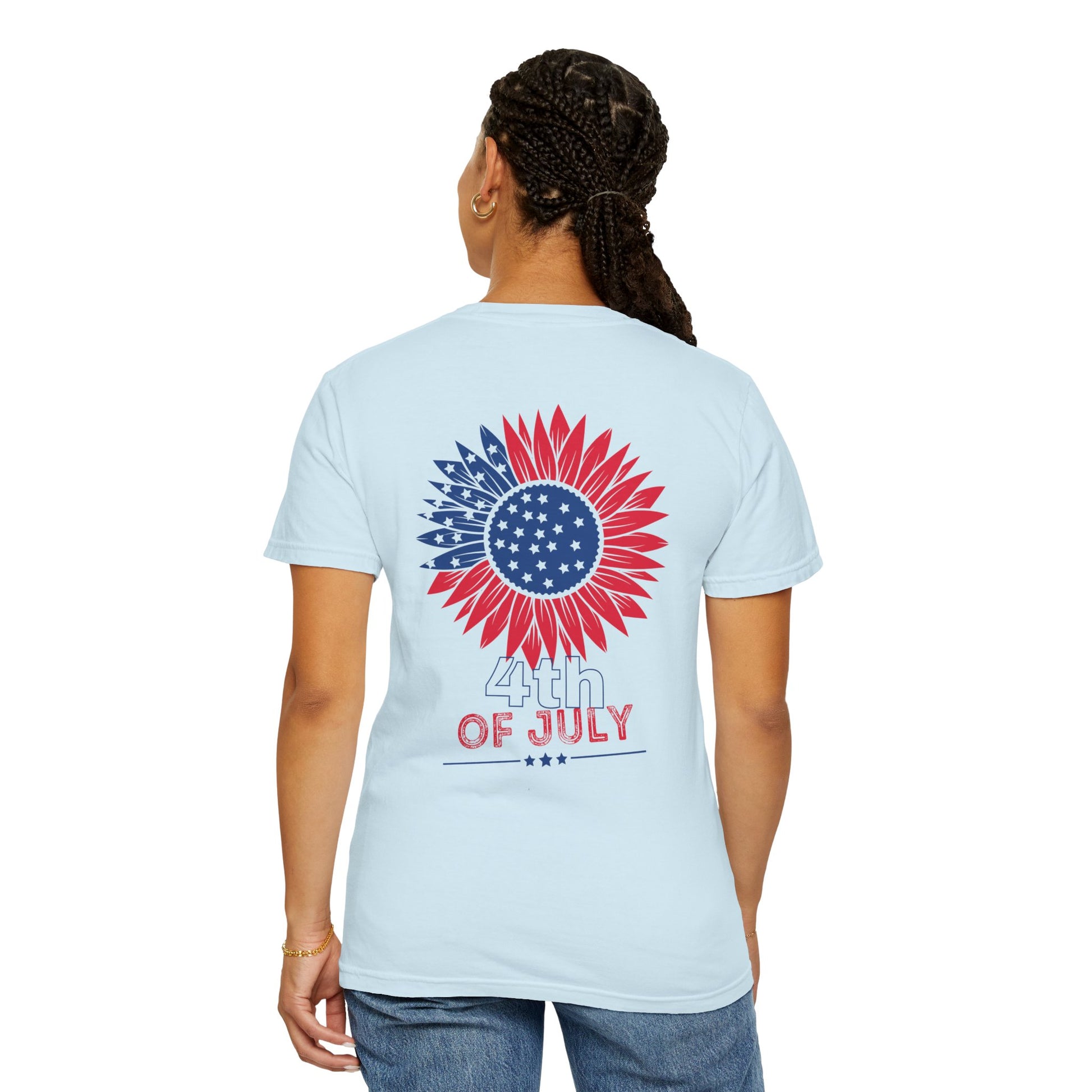 Patriotic Floral 4th of July T-Shirt