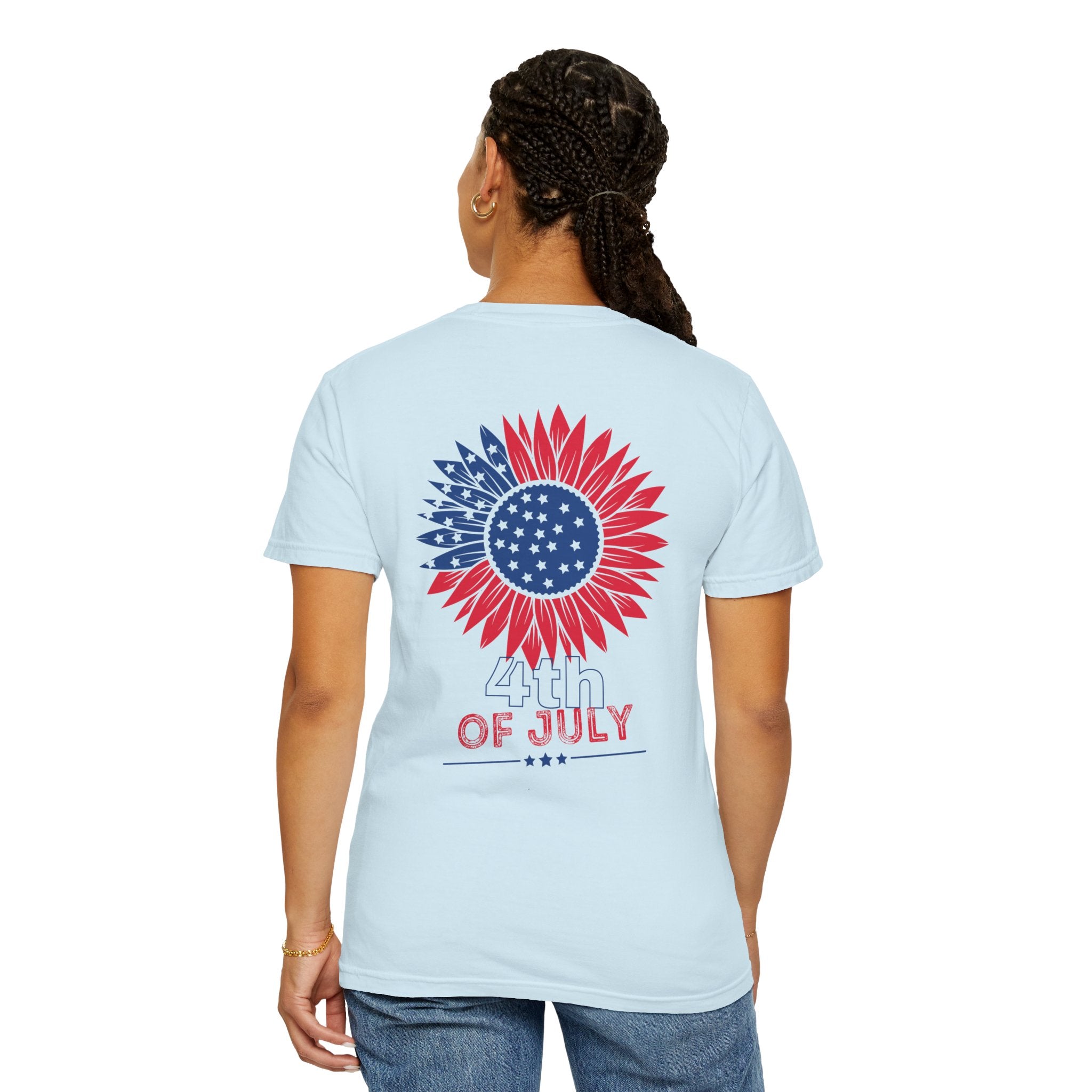Patriotic Floral 4th of July T-Shirt