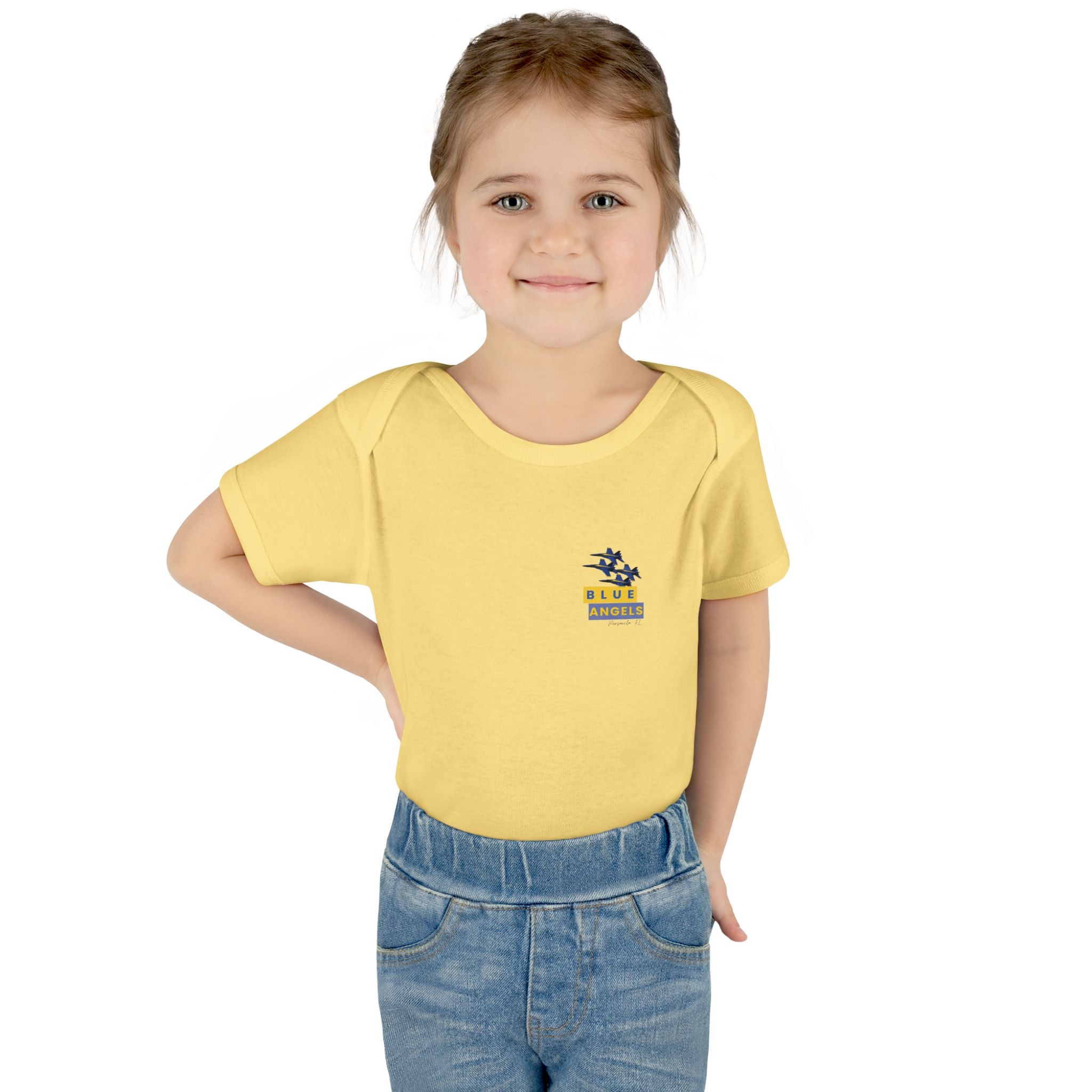 Infant Bodysuit - Blue Angel Airplane Baby Shower Gift and Cute Newborn Clothing