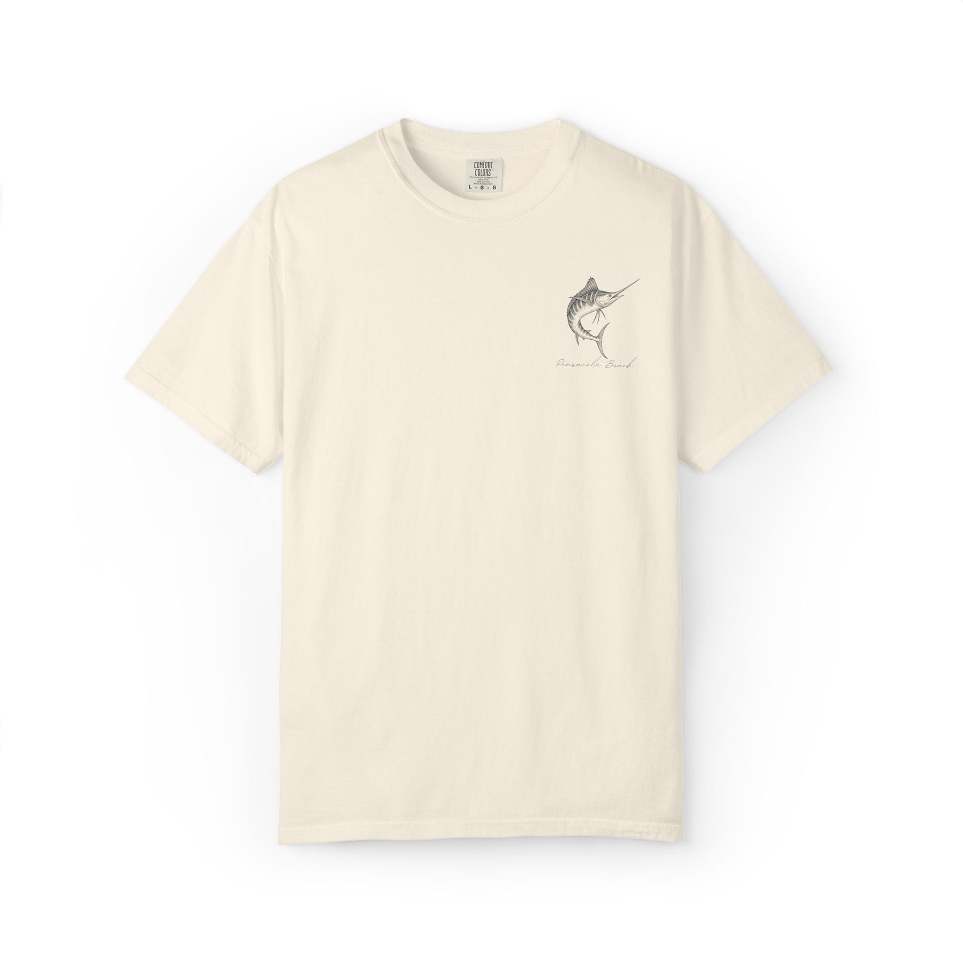 Vintage Pensacola Beach Tee – Sailfish & Iconic Sign Coastal Graphic Comfort Colors T-shirt