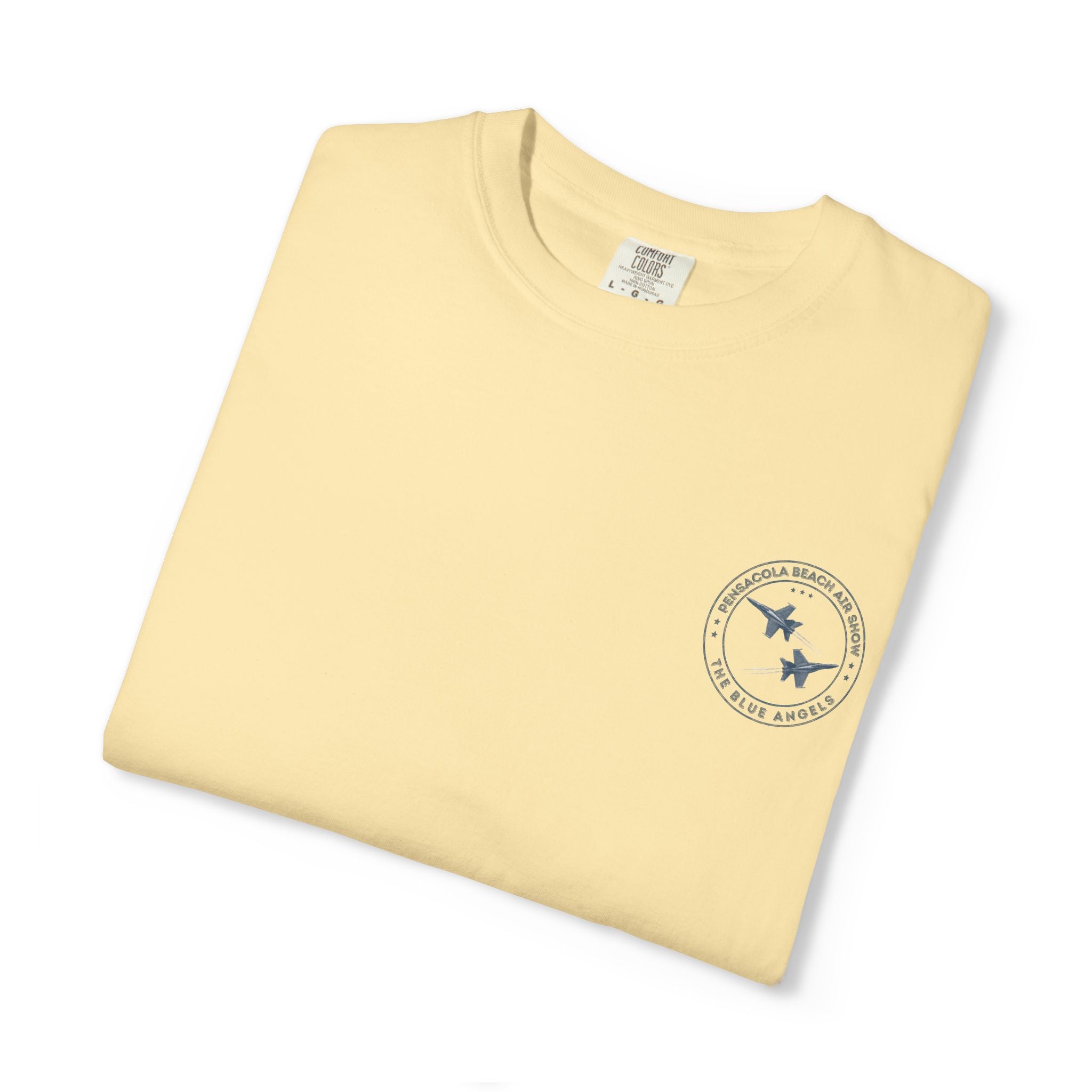 Blue Angels Pensacola Pier T-Shirt – Vintage Florida Beach Graphic Tee – Jet Flyover Coastal Design – Military Air Show Gift Shirt