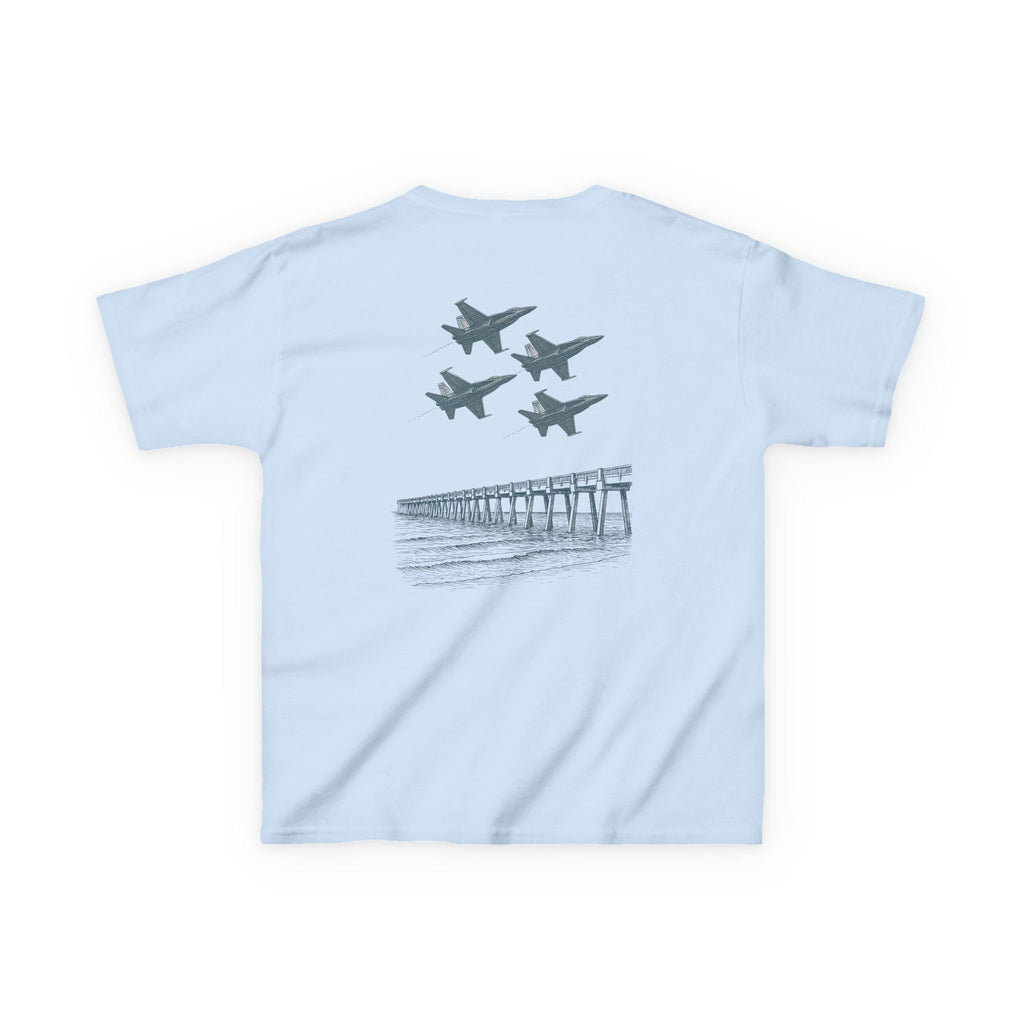 Kids Tee - Aviation Adventure Blue Angels Airplane Design T-Shirt