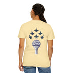 Blue Angels Pensacola Beach T-Shirt – Vintage Water Tower Flyover Design – Gulf Coast Florida Air Show Graphic Tee – Patriotic Jet Shirt