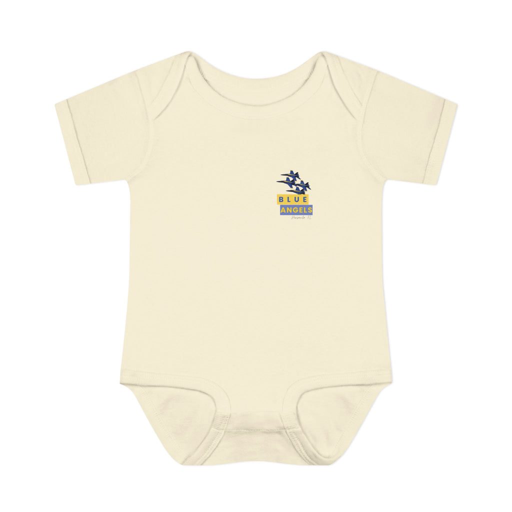 Infant Bodysuit - Blue Angel Airplane Baby Shower Gift and Cute Newborn Clothing