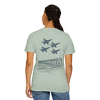 Blue Angels Pensacola Pier T-Shirt – Vintage Florida Beach Graphic Tee – Jet Flyover Coastal Design – Military Air Show Gift Shirt